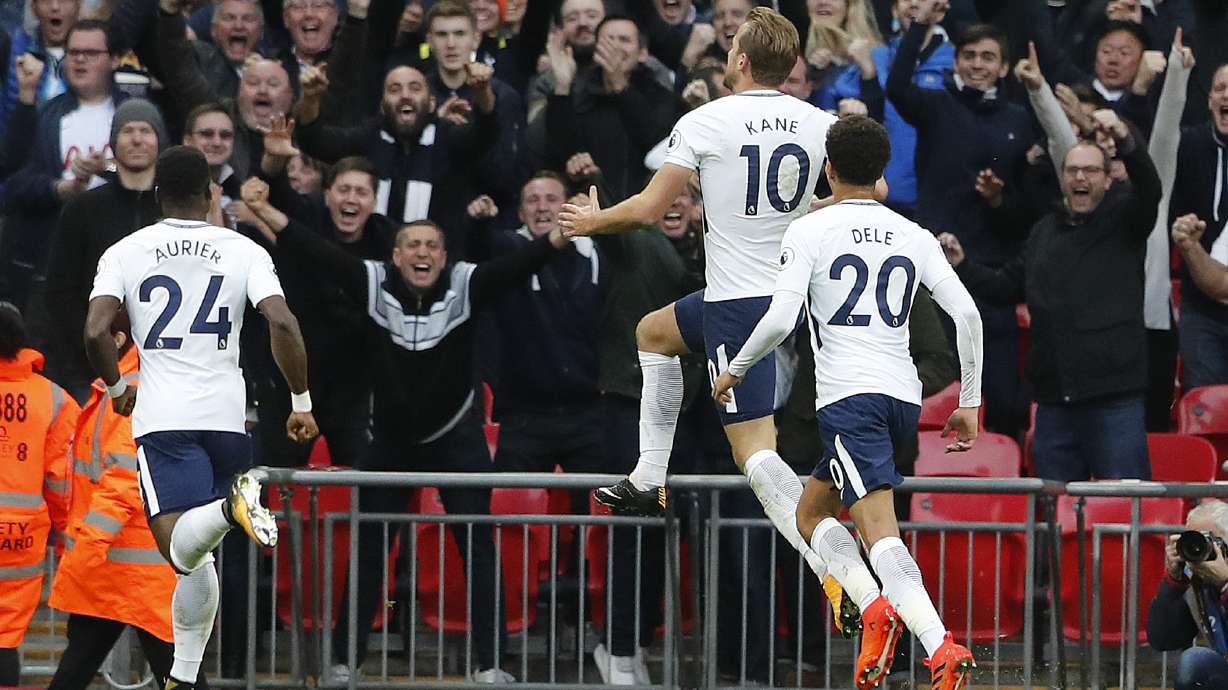 Kane scores twice as Tottenham beats Liverpool 4-1 in PL