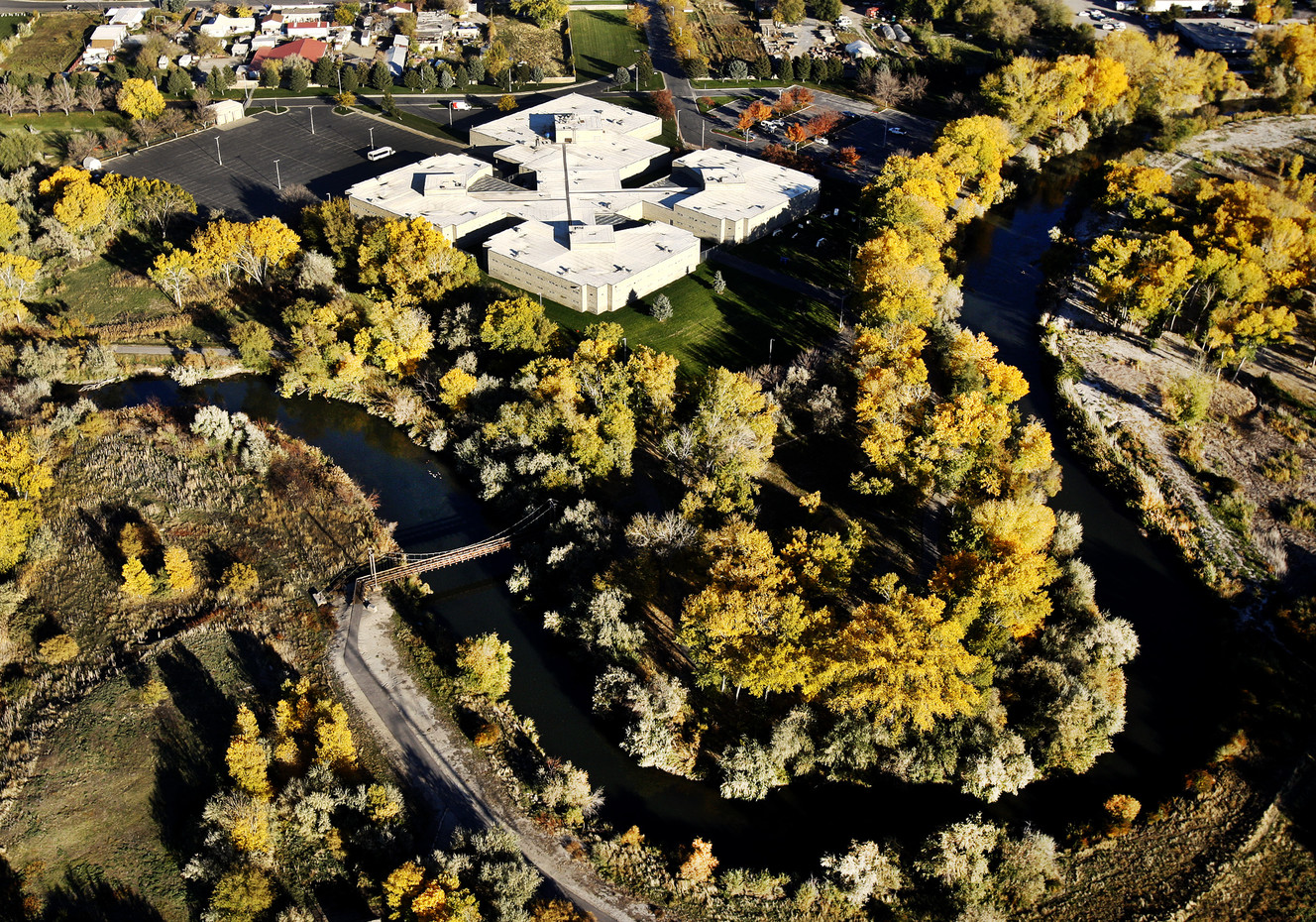 Salt Lake County's Oxbow Jail in South Salt Lake is seen from the air on Tuesday, Oct. 24, 2017. (Photo: Stuart Johnson, Deseret News)