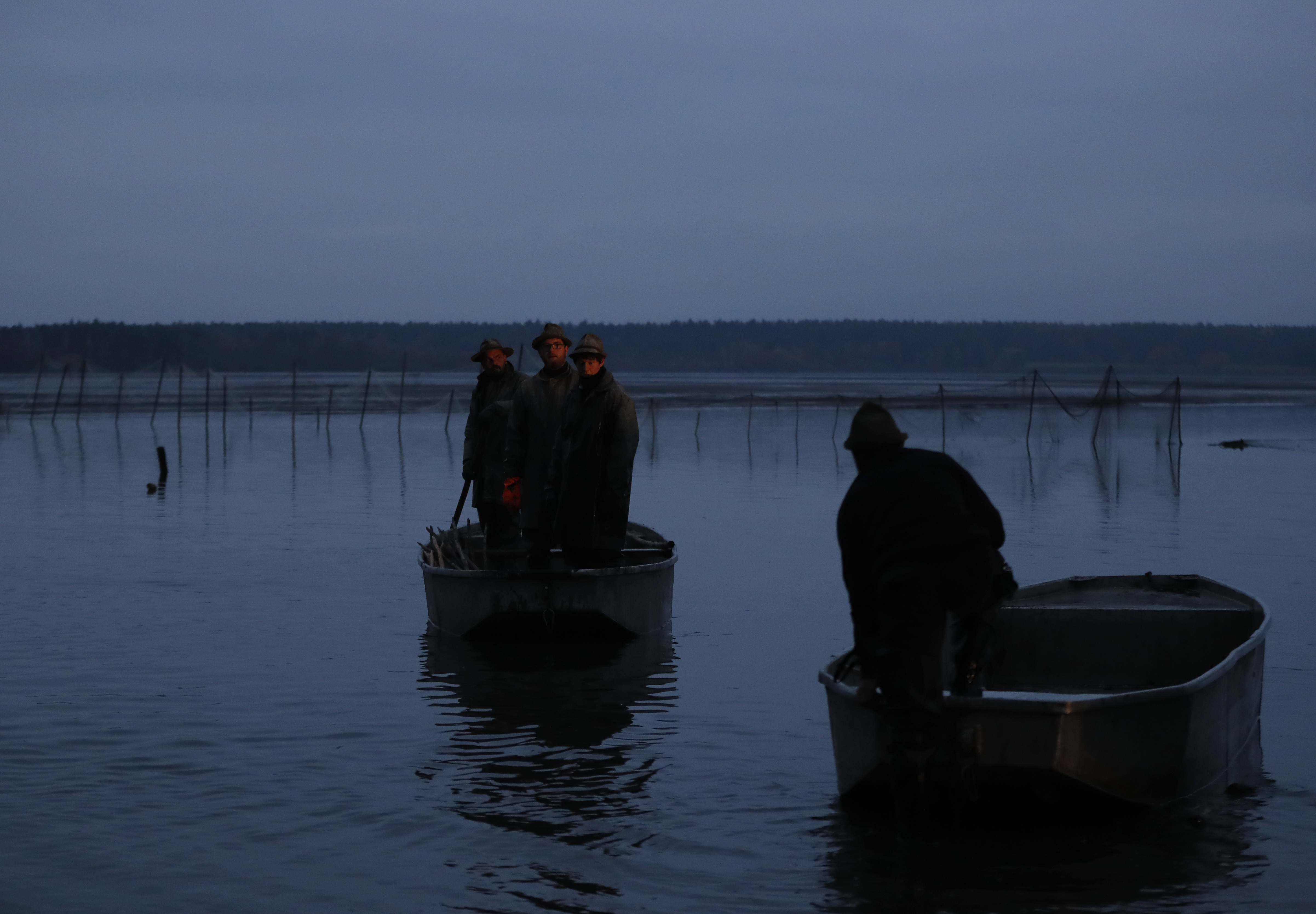 AP PHOTOS: Czech fishermen catch carp for Christmas markets