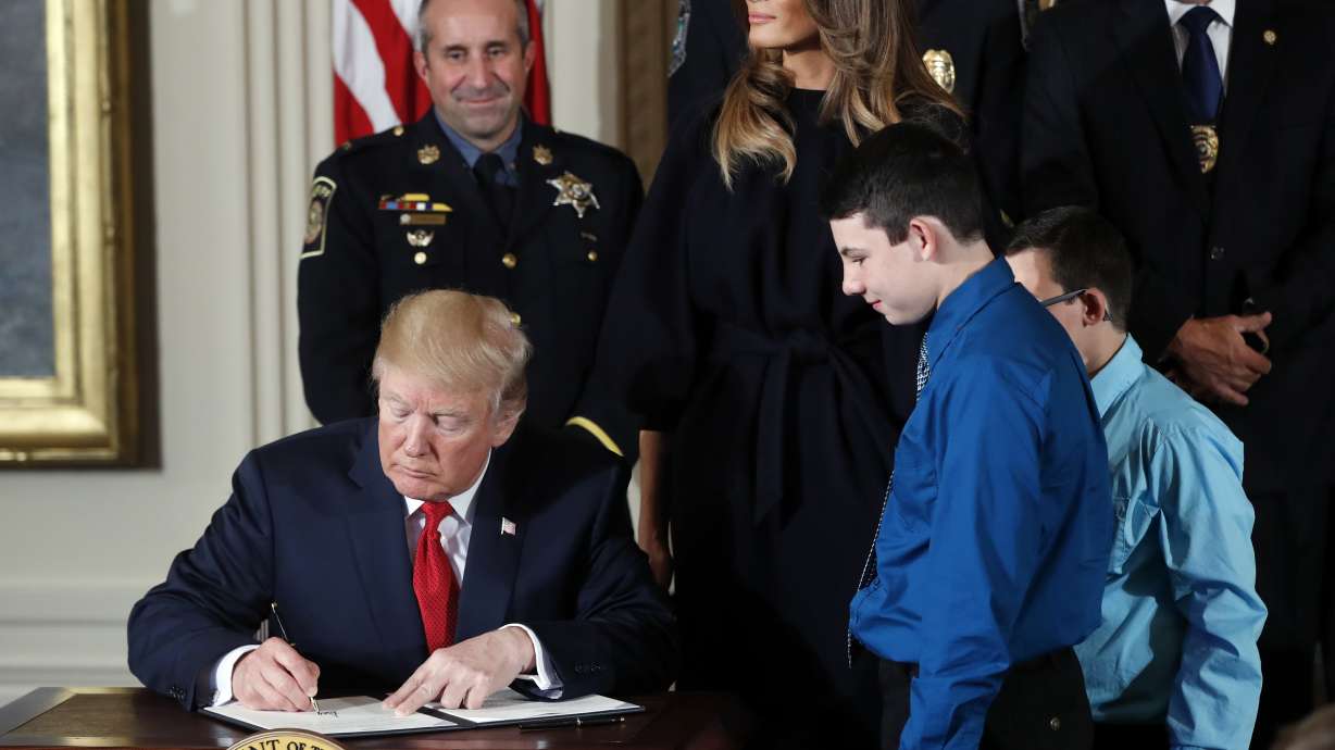 Trump calls for liberation from 'scourge' of drug addiction