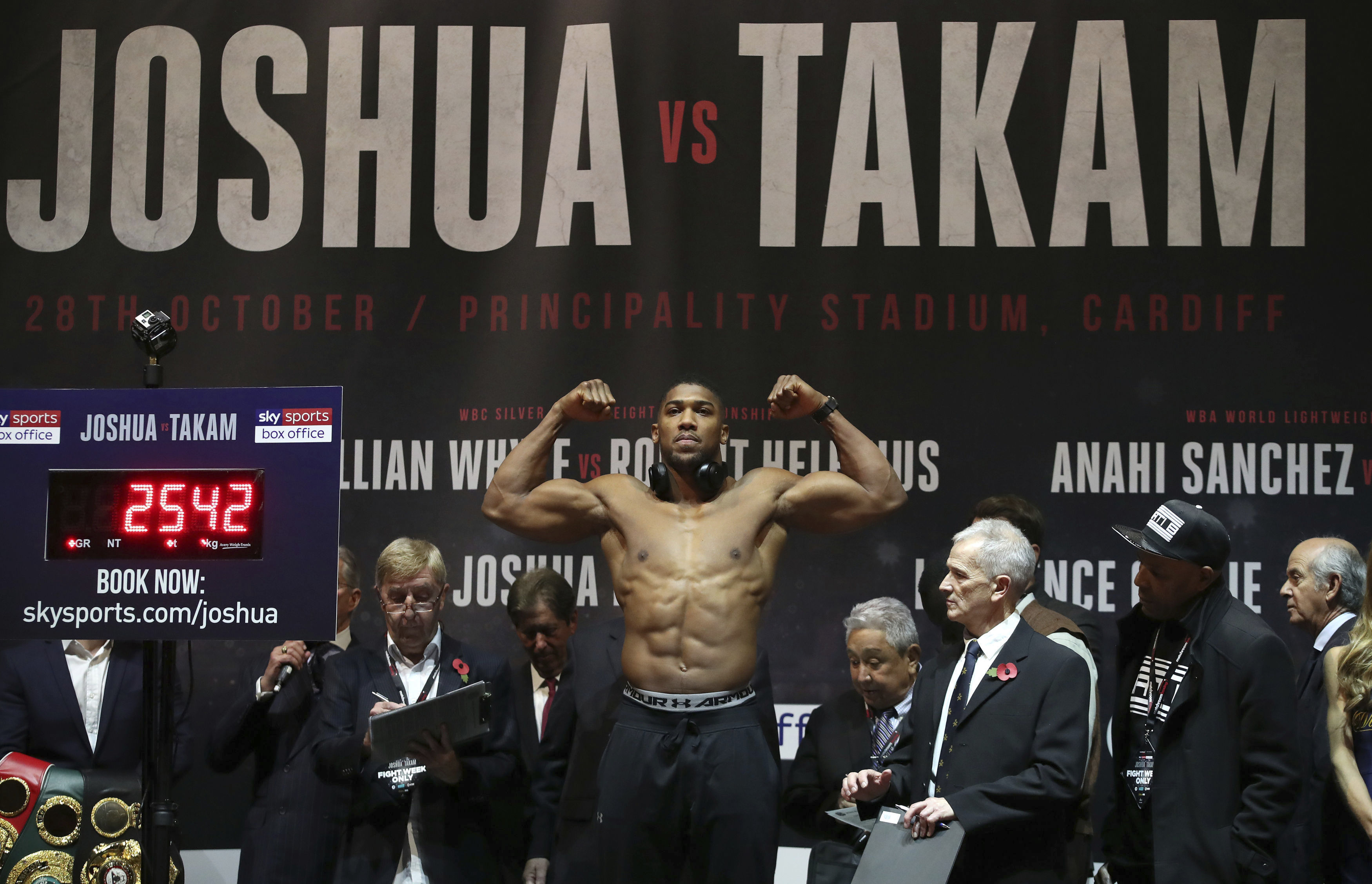 Joshua at career-high weight for fight against Takam