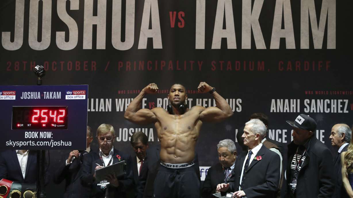 Joshua at career-high weight for fight against Takam
