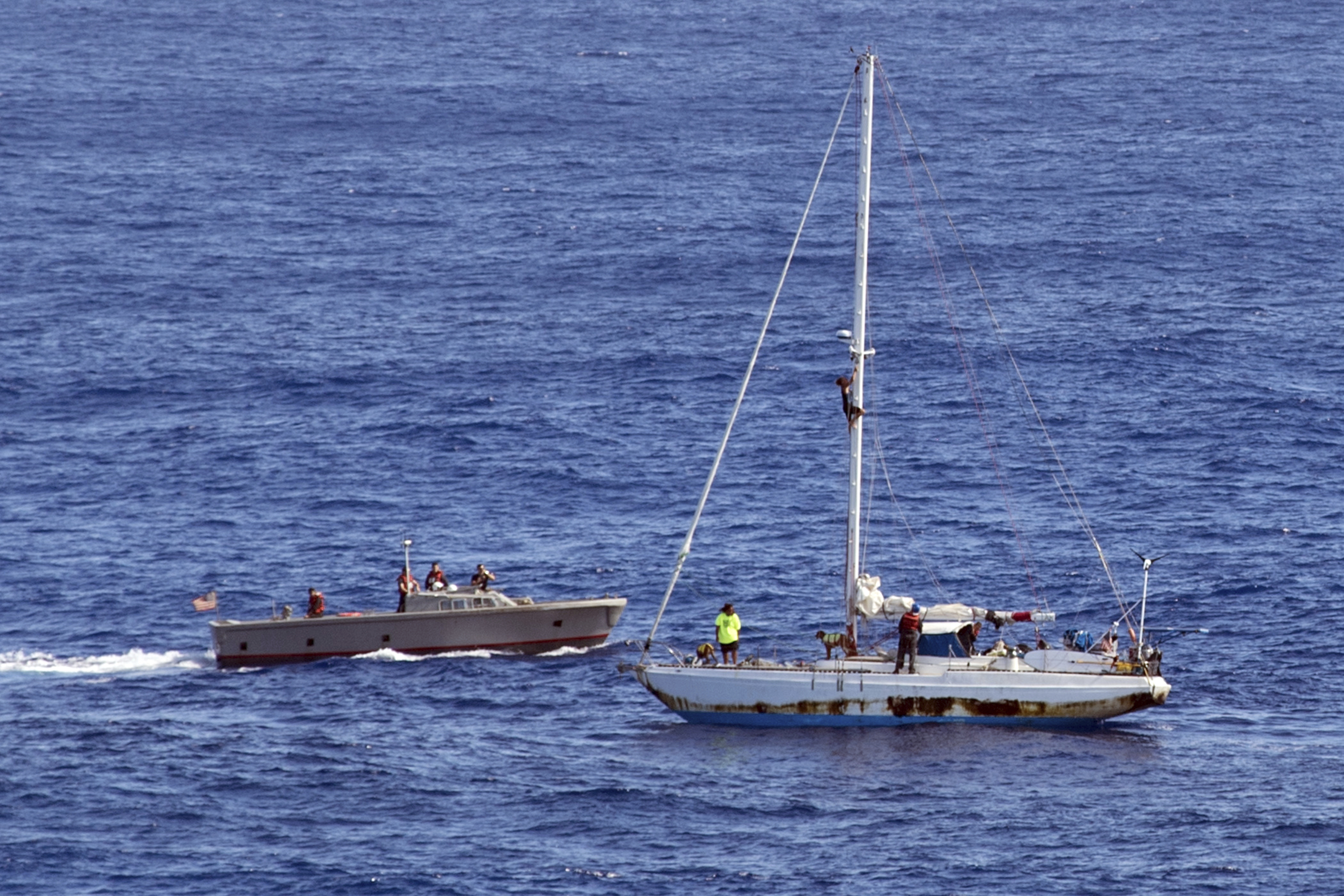 The Latest: Doomed sailboat had communications failures