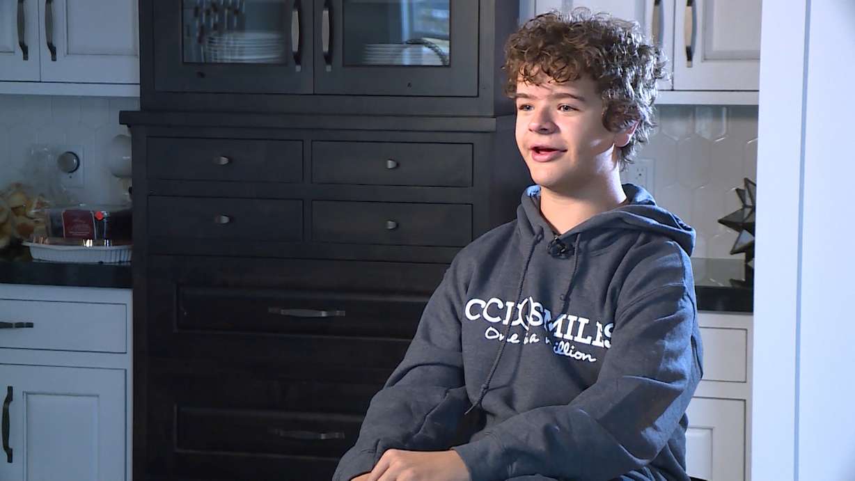 A 'Stranger Things' star brought smiles to Utahns with a rare genetic disorder. (Photo: KSL TV)