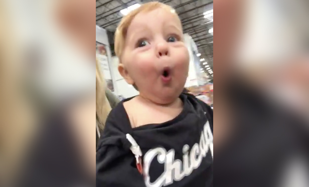 Have You Seen This? Mapleton baby's Christmas joy will make your day