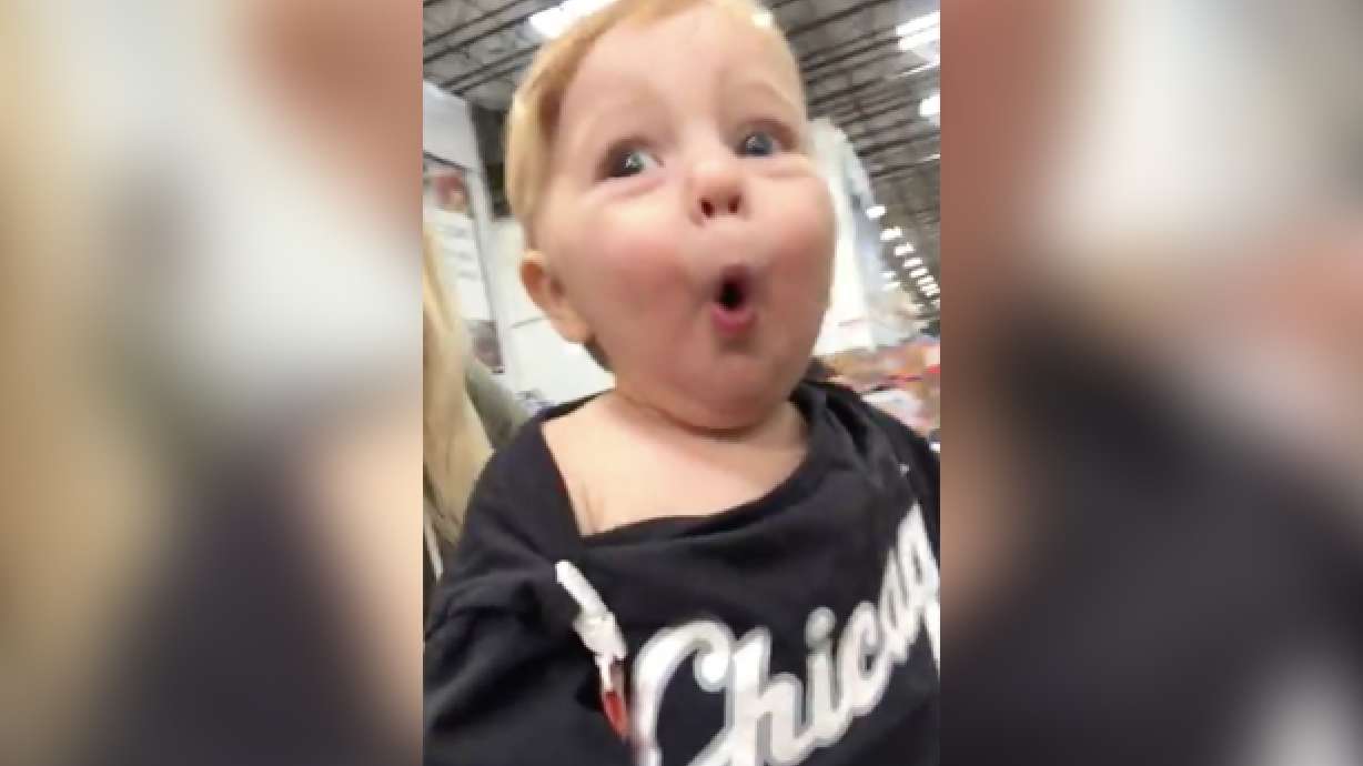 Have You Seen This? Mapleton baby's Christmas joy will make your day