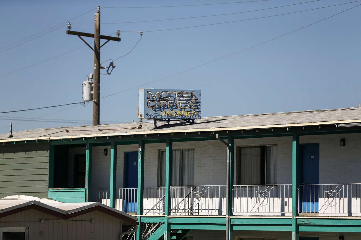 The Overniter Motel in Salt Lake City is pictured on Wednesday, Oct. 25, 2017. (Photo: Spenser Heaps, KSL)