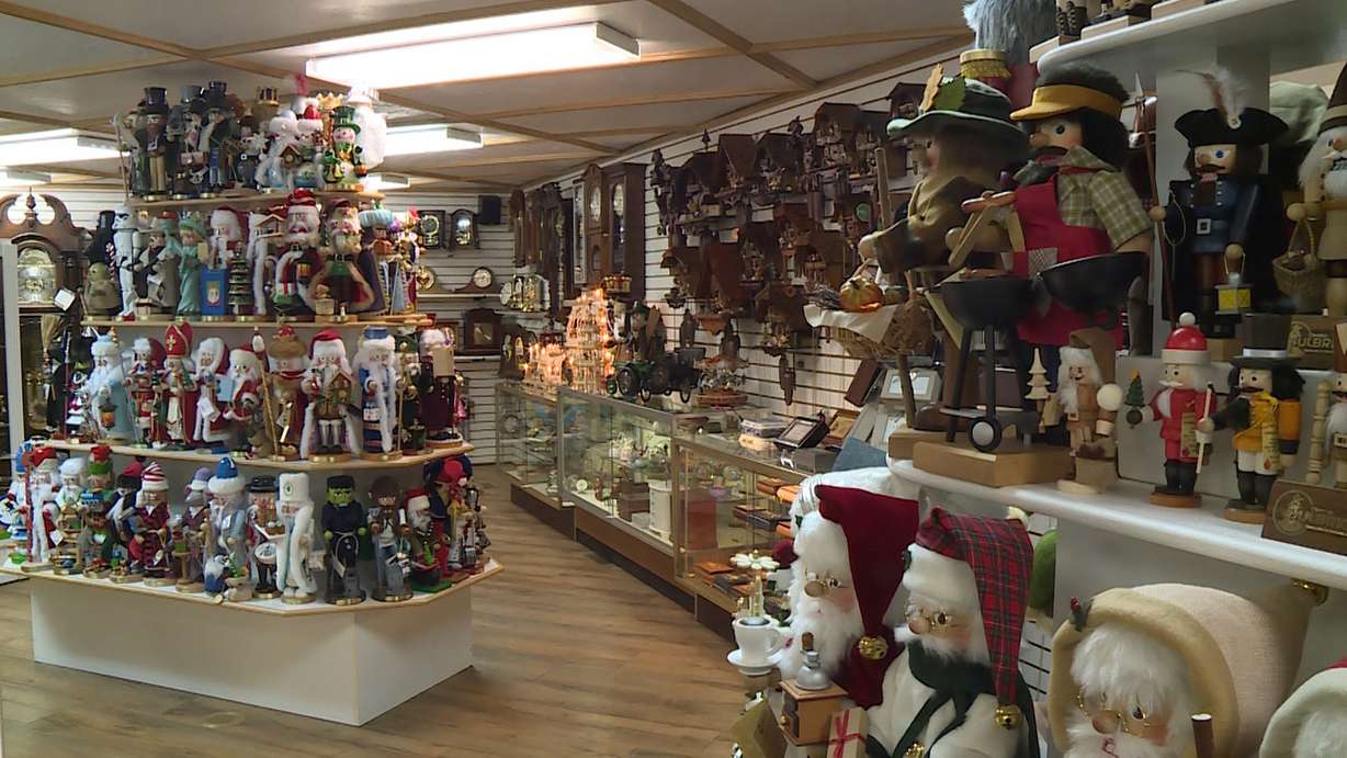 The Mt. Olympus Clock Shop in Holladay also houses a healthy selection of German nutcrackers, ready for the Christmas season. (Photo: Ray Boone, KSL)