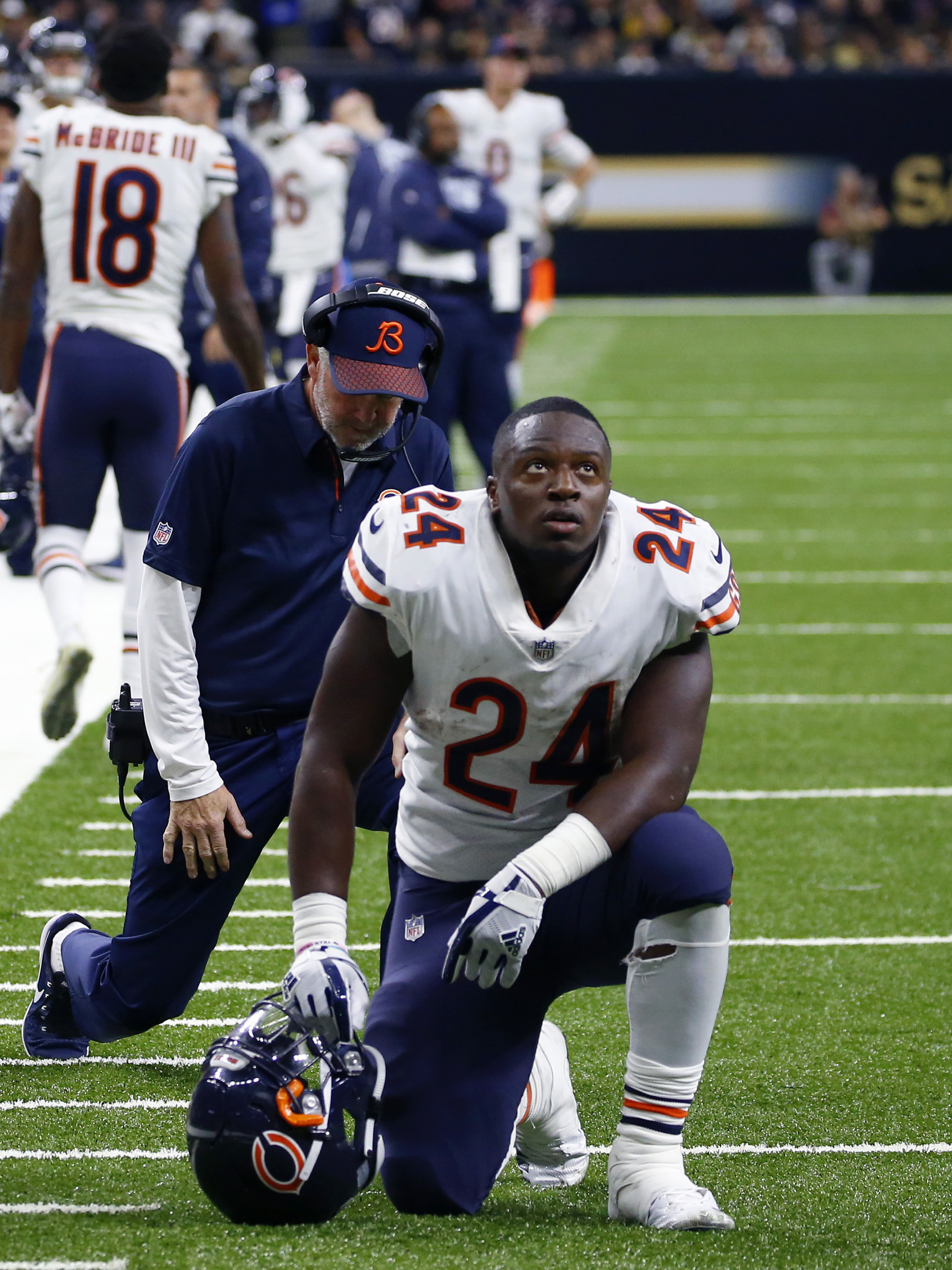 Bears say TE Miller had "urgent" surgery on left leg