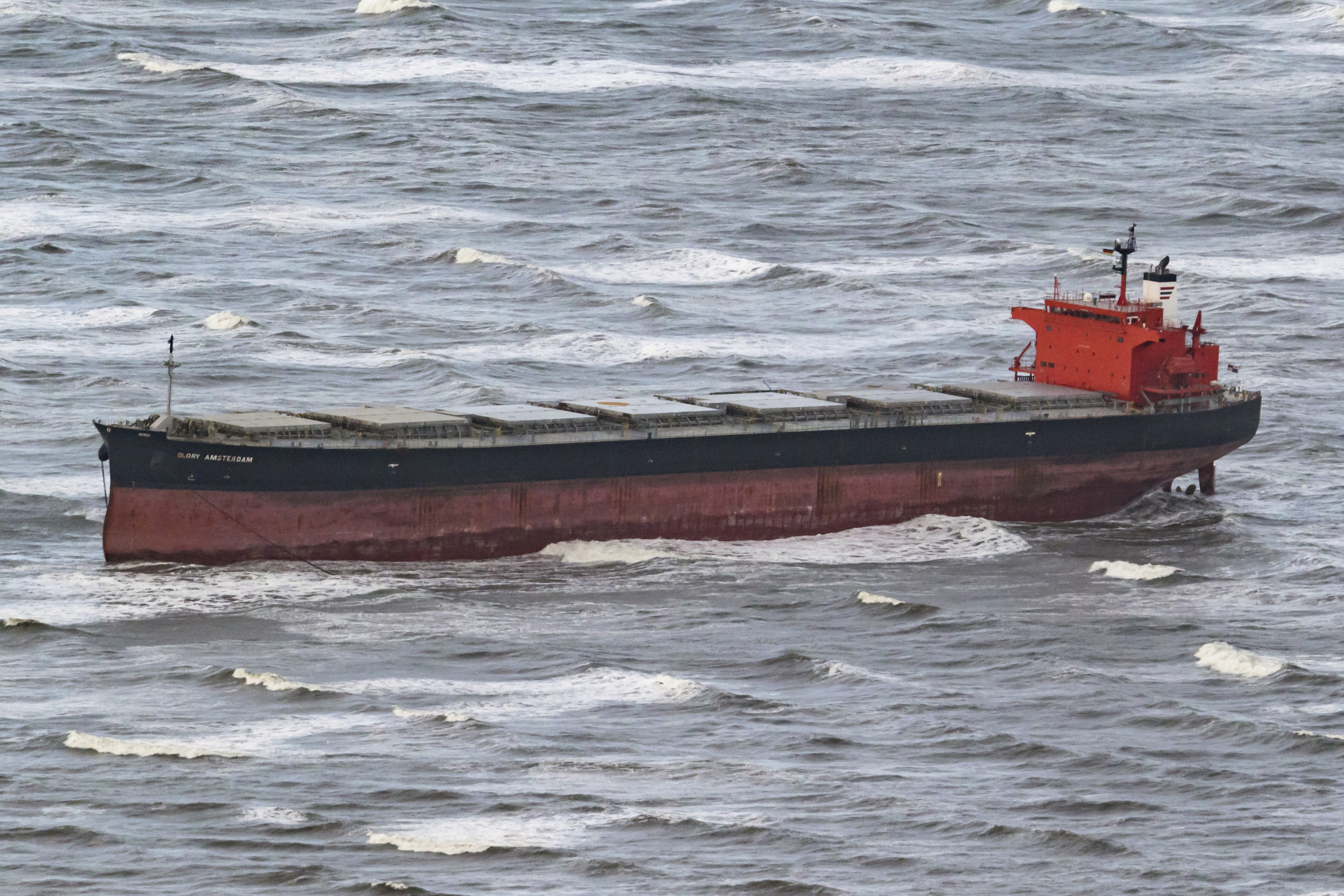 Stranded cargo ship freed from German sandbank after 3 days