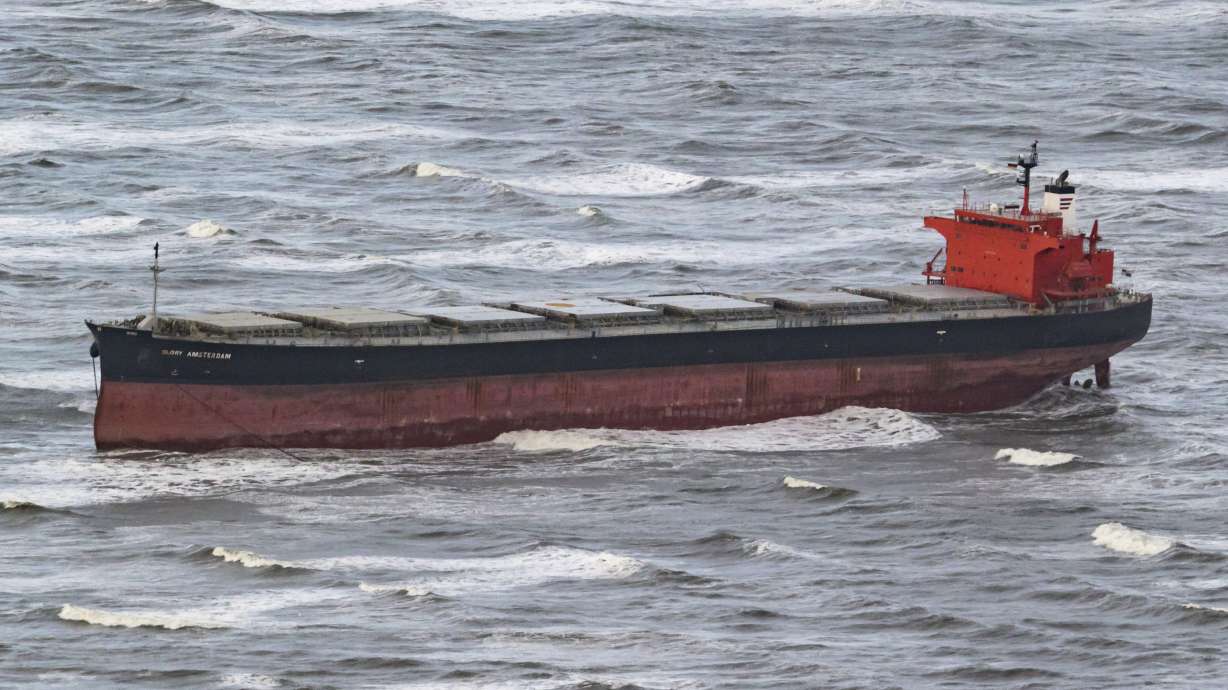 Stranded cargo ship freed from German sandbank after 3 days