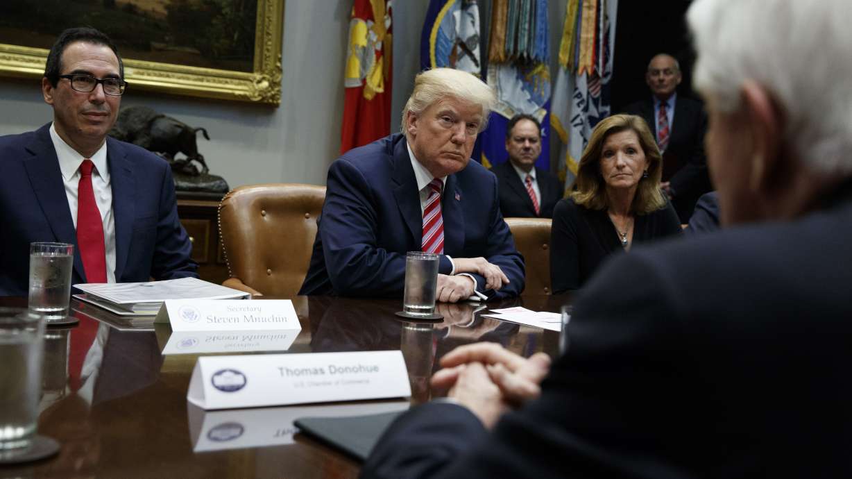 The Latest: Trump tweets praise for GOP tax overhaul
