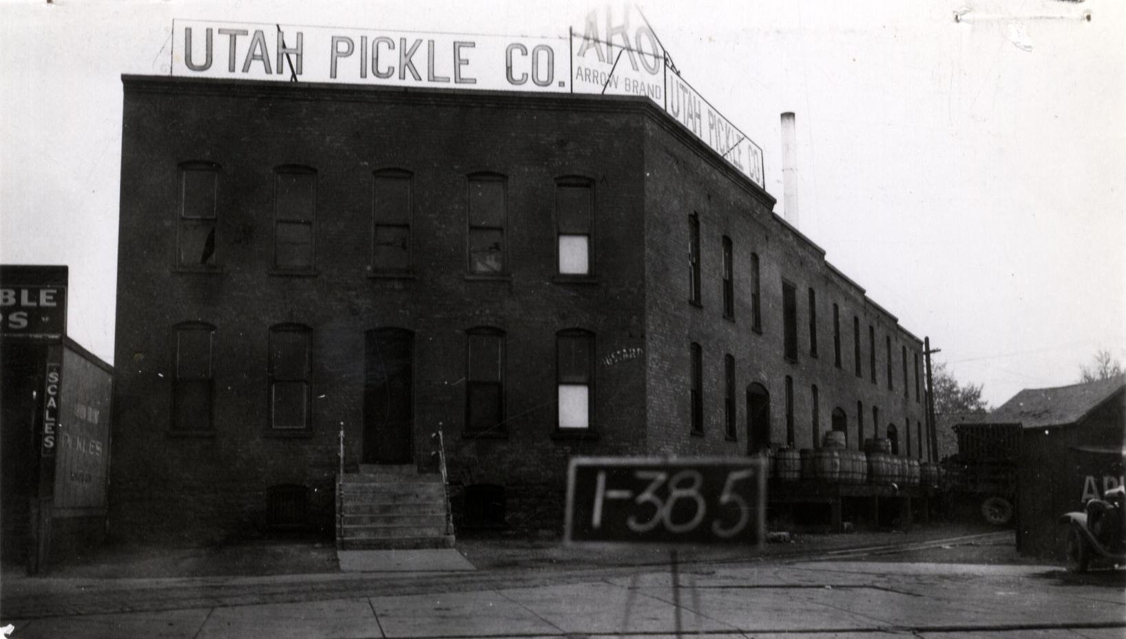 An image of the Utah Pickle Company Building taken in 1936. (Photo: Salt Lake County Records Management and Archives)