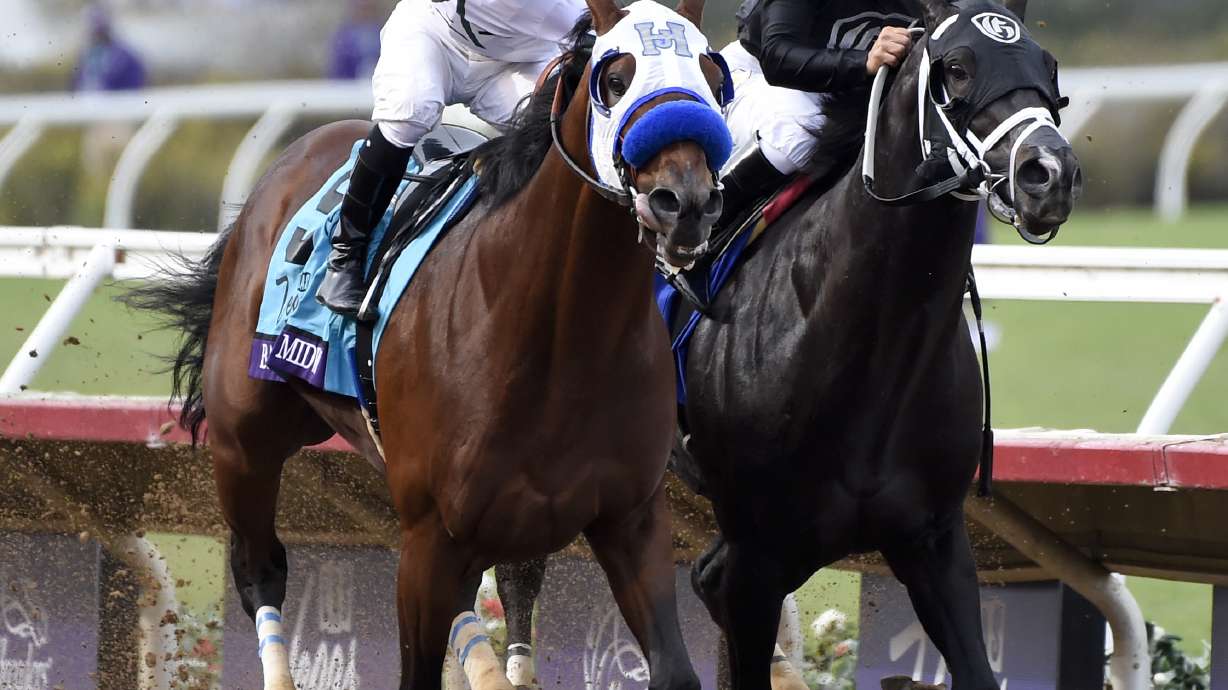 The Latest: Forever Unbridled wins Breeders' Cup Distaff