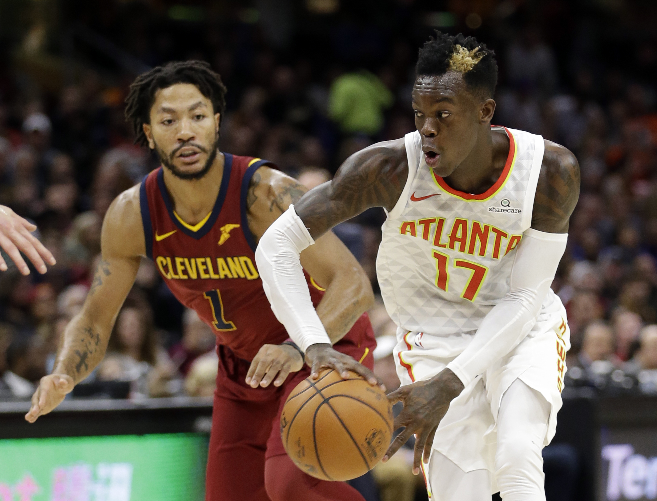 Schroeder, Hawks end 8-game skid, beat Cavaliers 117-115