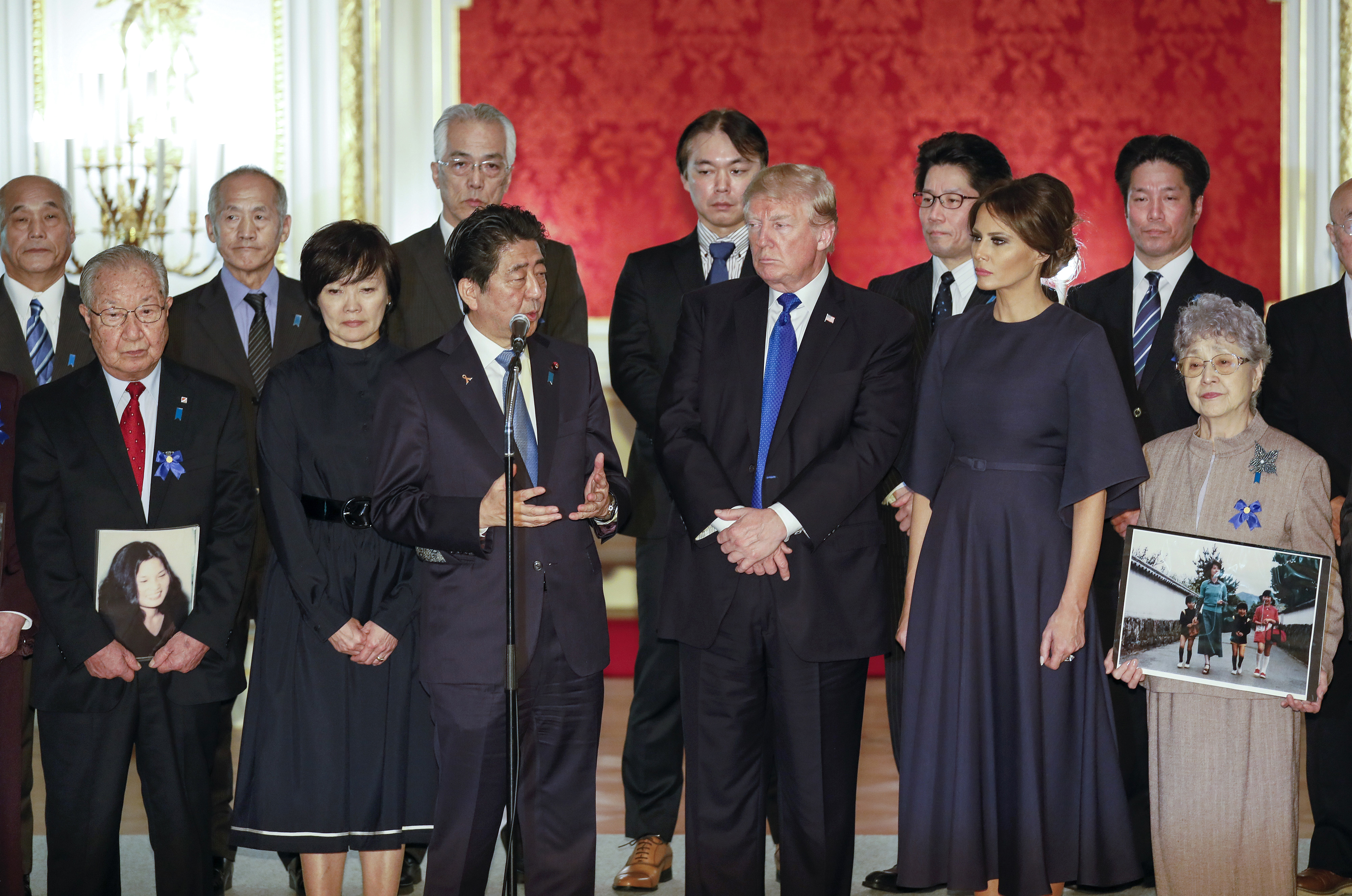 Japan families of N. Korea abductees meet Trump, seek help