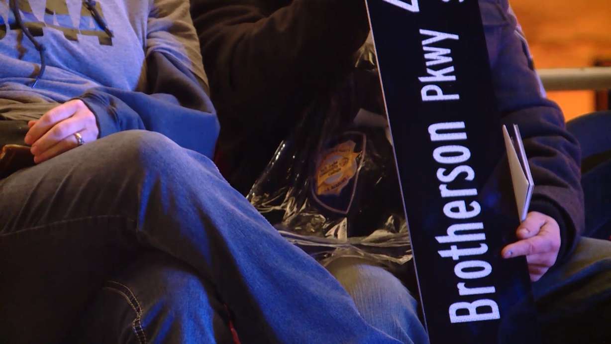 A year after Cody Brotherson was killed in the line of duty, family members and fellow officers say his death continues to feel raw. (Photo: Tanner Siegworth, KSL TV)