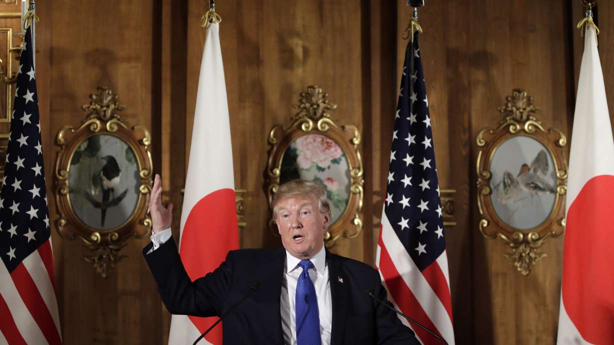 A year on, Trump makes election win a key topic on Asia trip