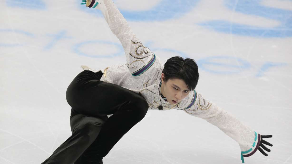 Olympic champion Hanyu falls during practice for NHK Trophy