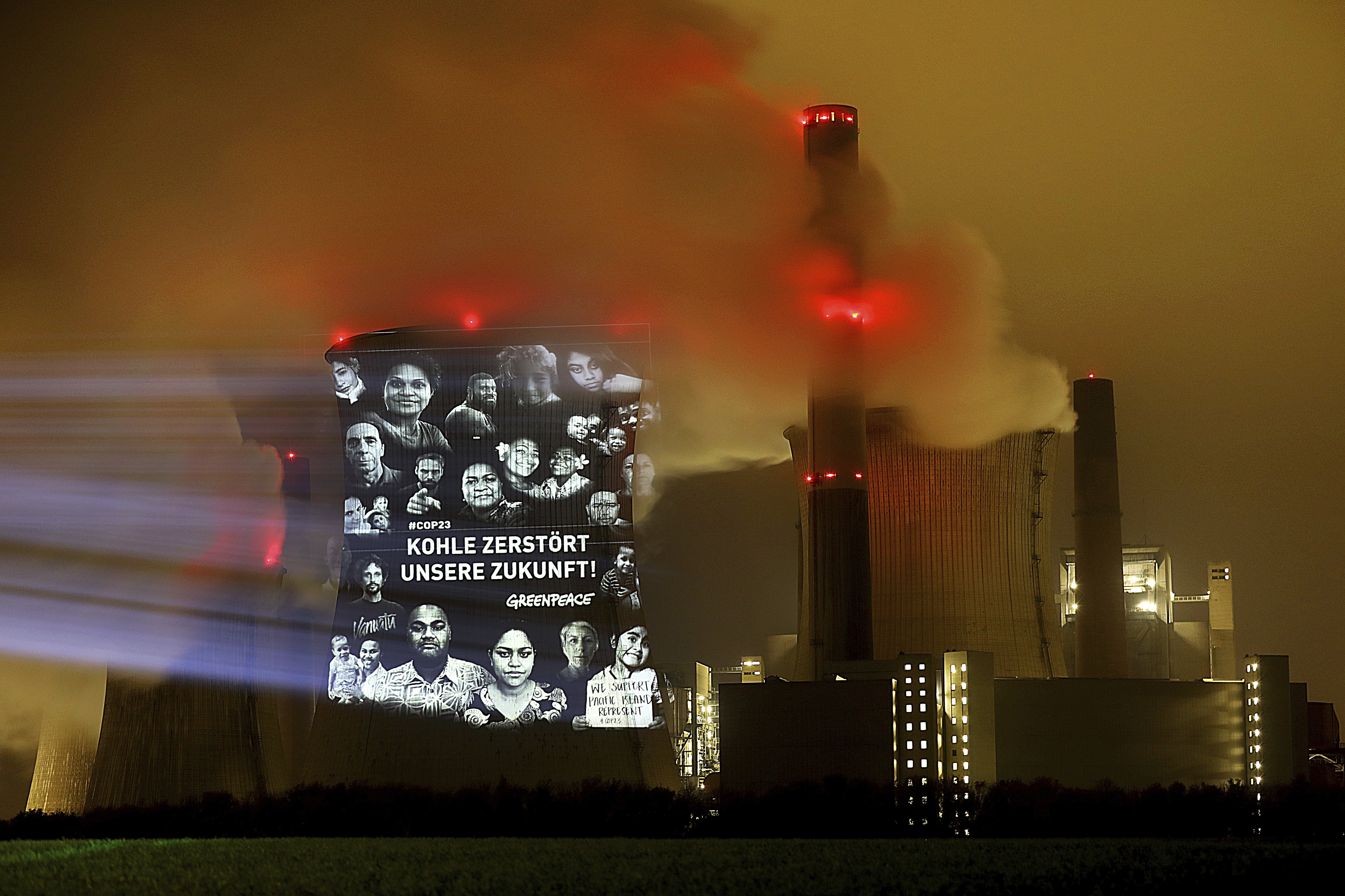 Climate activists stage protest at German coal-fired plant