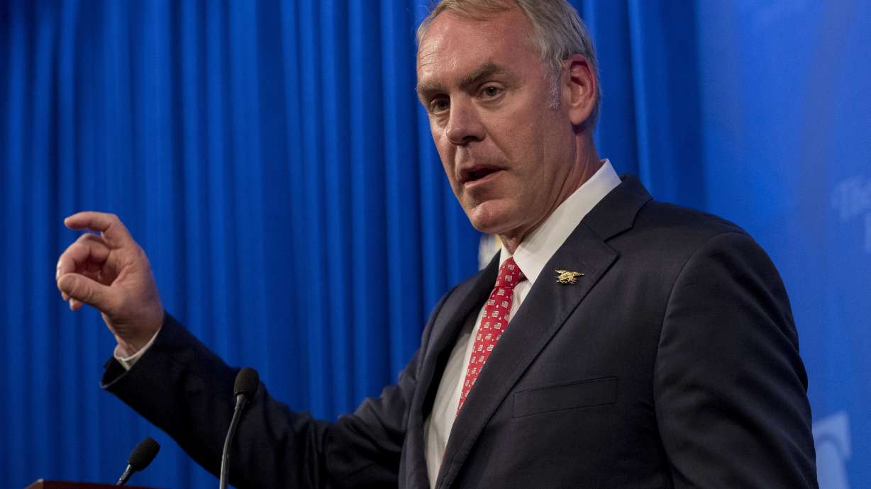 Interior Secretary Ryan Zinke accuses Democrats of holding nominees 'hostage' over monuments