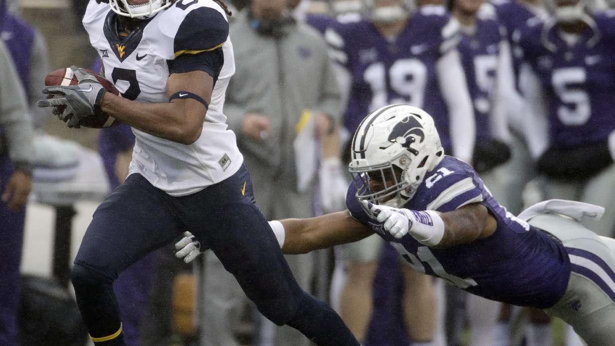Grier, Crawford help No. 23 Mountaineers beat K-State 28-23