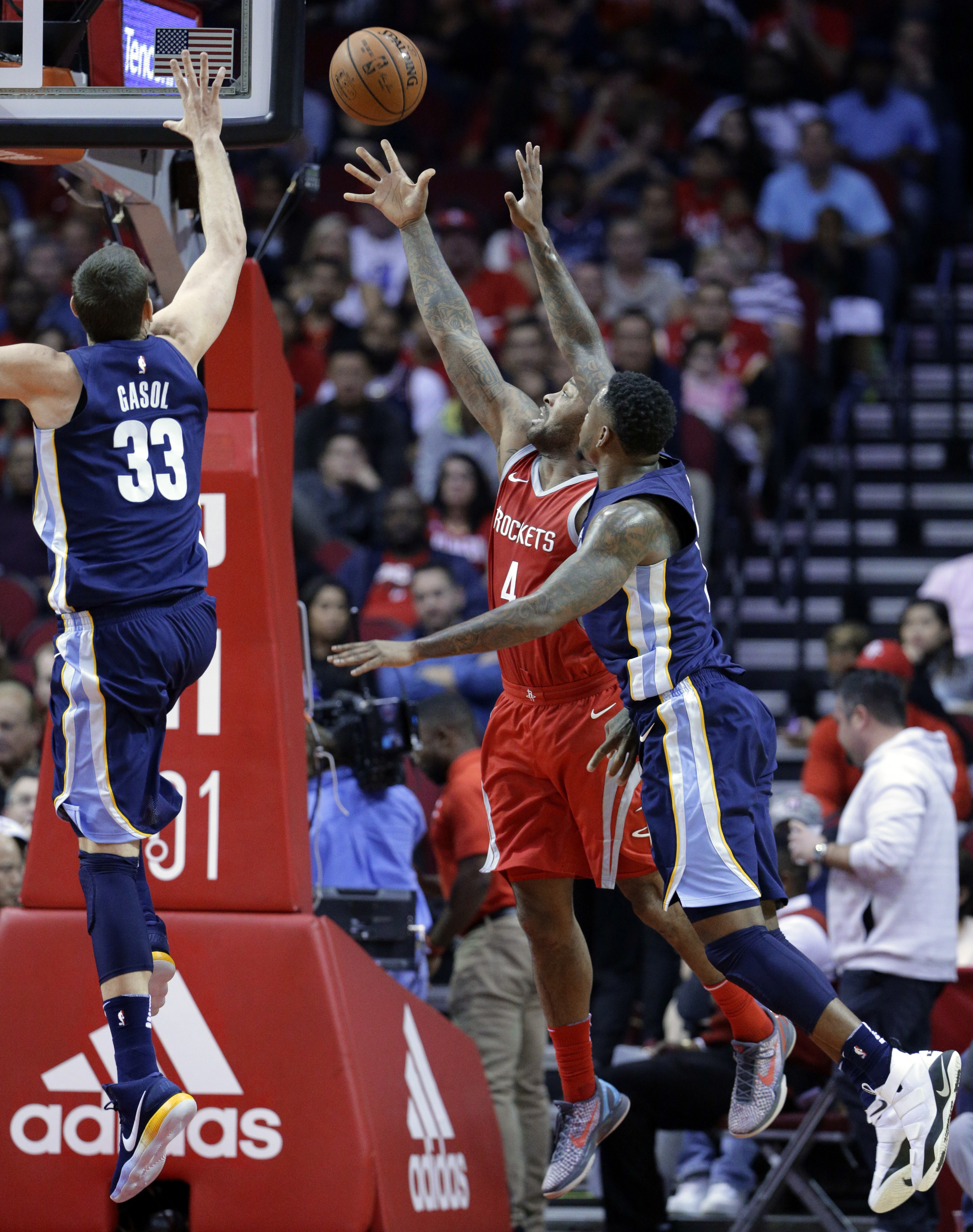 Harden lifts Rockets to 111-96 win over Grizzlies