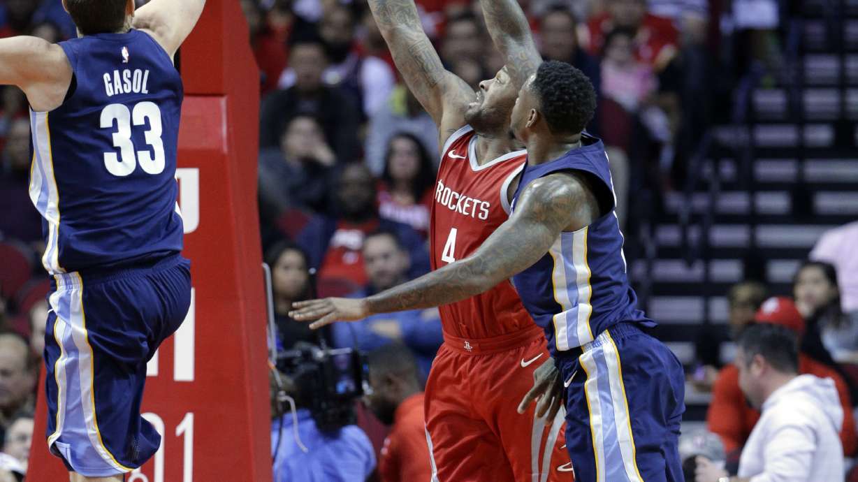 Harden lifts Rockets to 111-96 win over Grizzlies