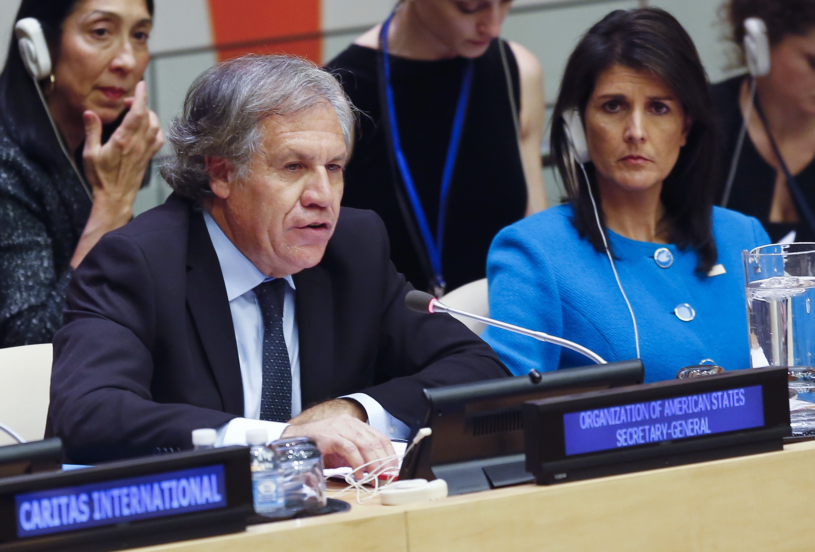 US calls Venezuela a global threat at a meeting some boycott