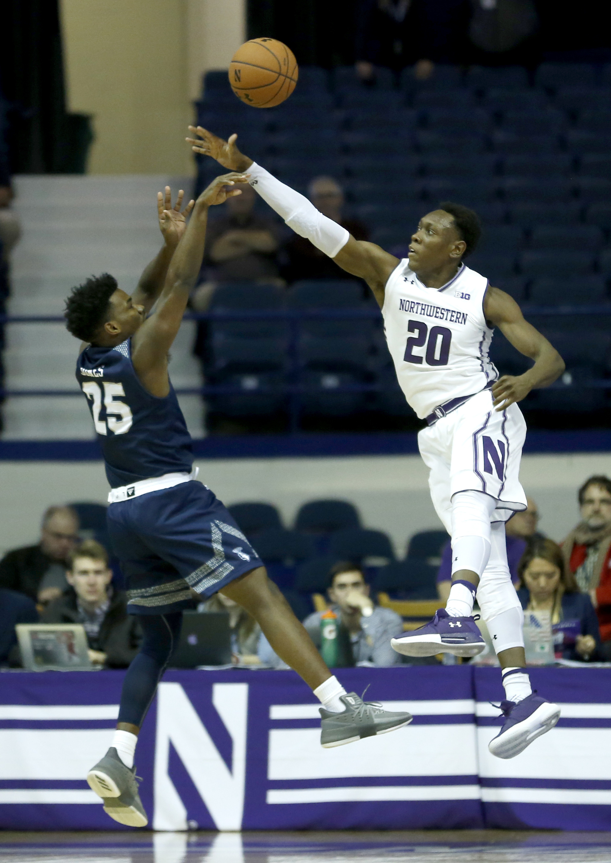 McIntosh, No. 20 Northwestern top Saint Peter's 75-66