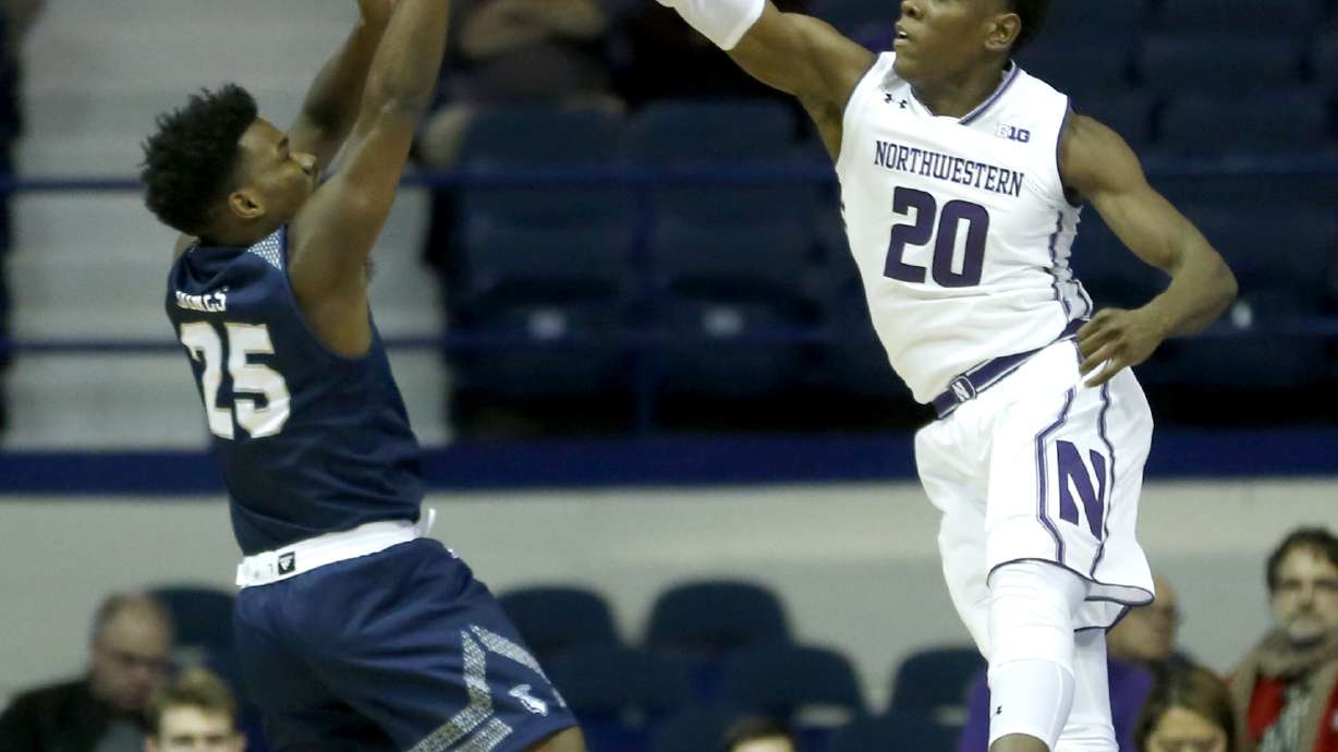 McIntosh, No. 20 Northwestern top Saint Peter's 75-66