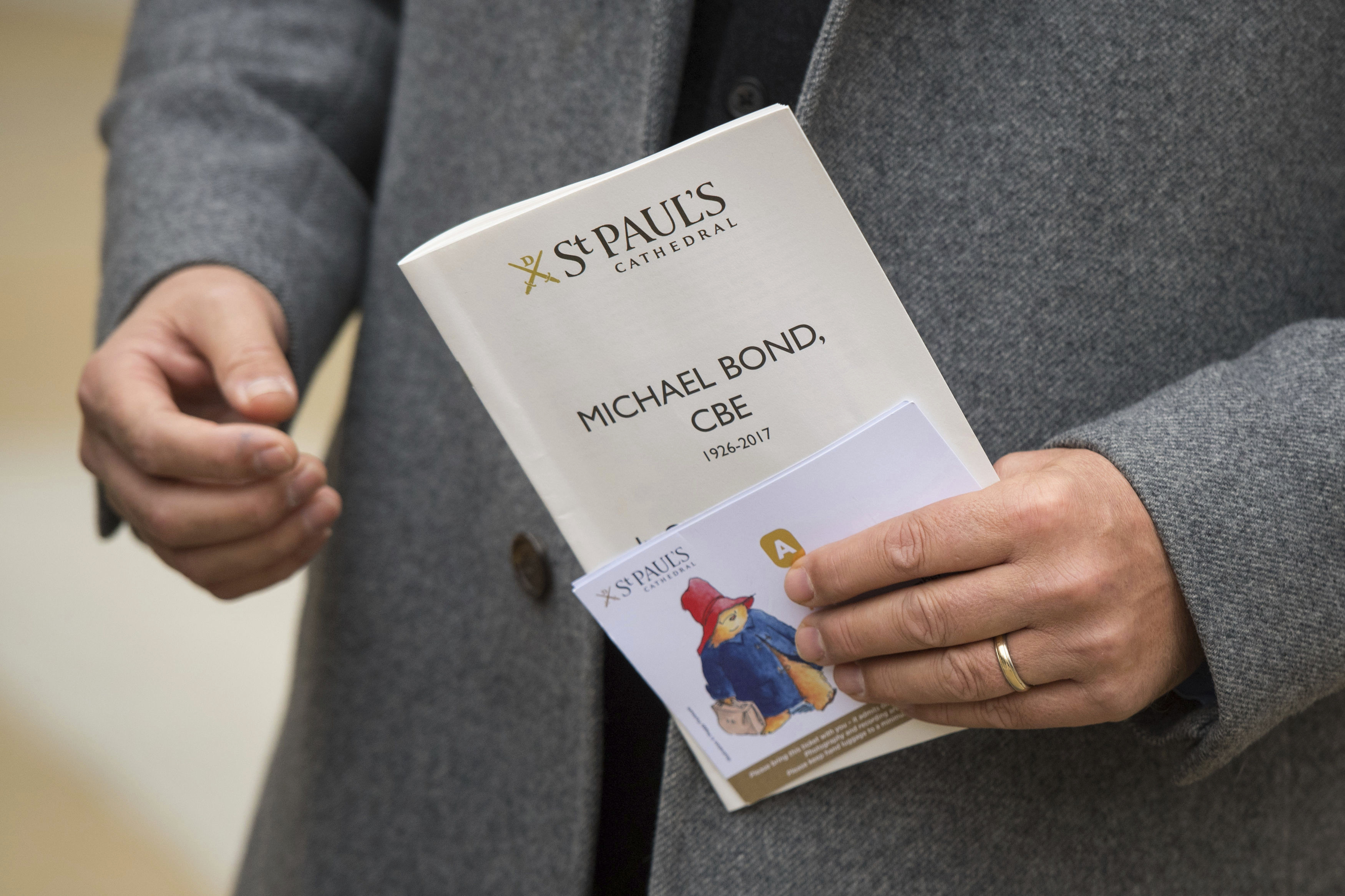 Paddington creator Michael Bond honored at cathedral service