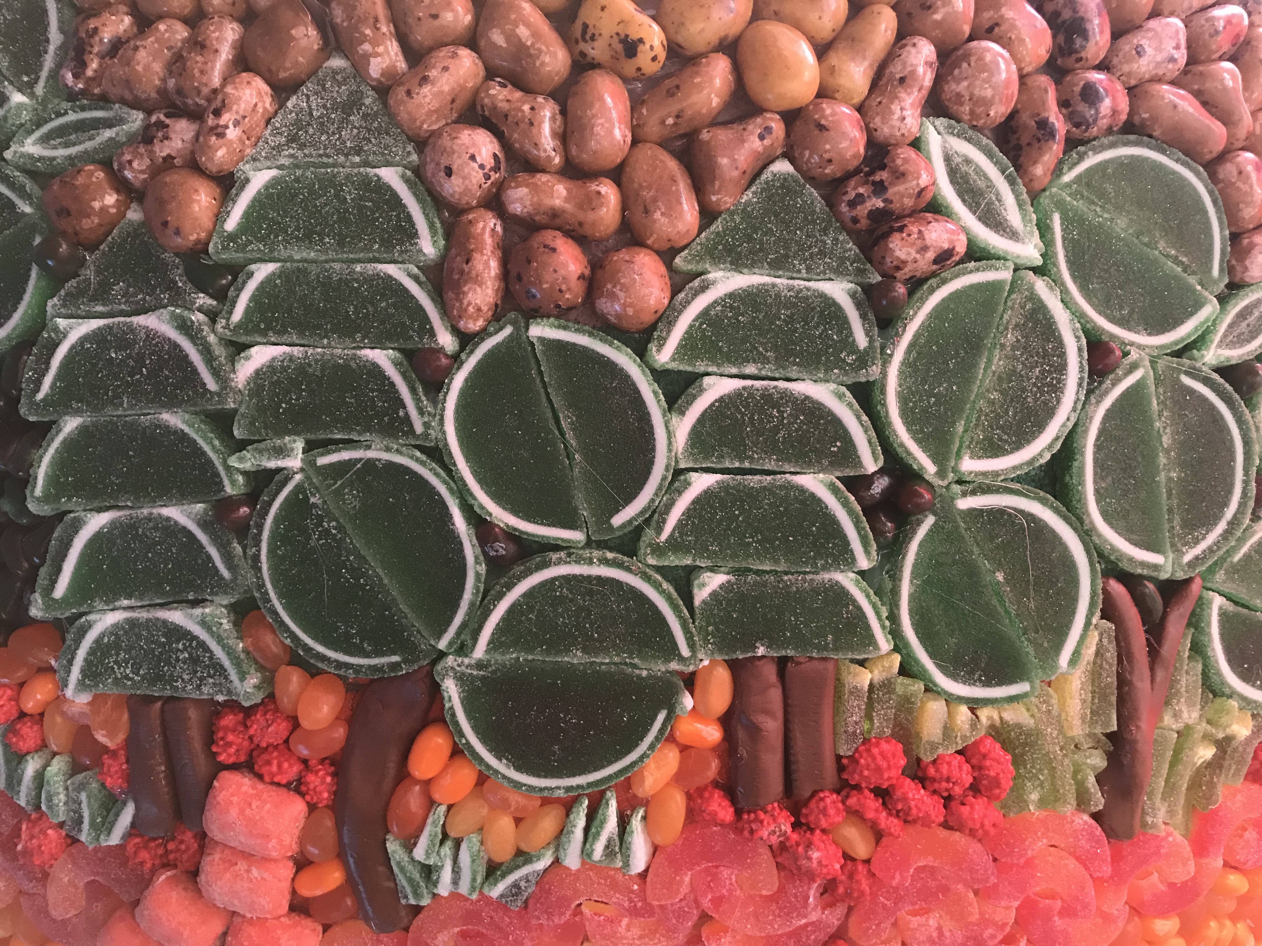 Jennifer Vesper used various candies to show Utah's trees and scenery. 
 (Photo: Mary Dalrymple, KSL.com)