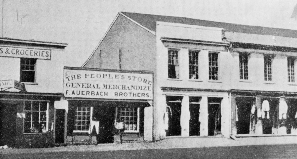 A photo of the first Auerbach's building taken at some point in the 1860s. (Photo: Utah Division of State History)