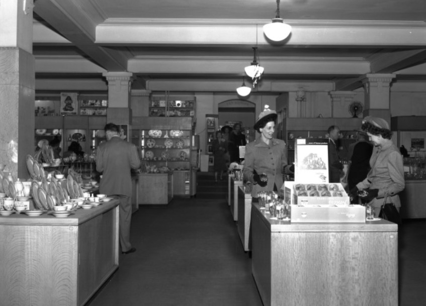 A view inside ZCMI in a photo taken in 1949 (Photo: Utah Division of State History)