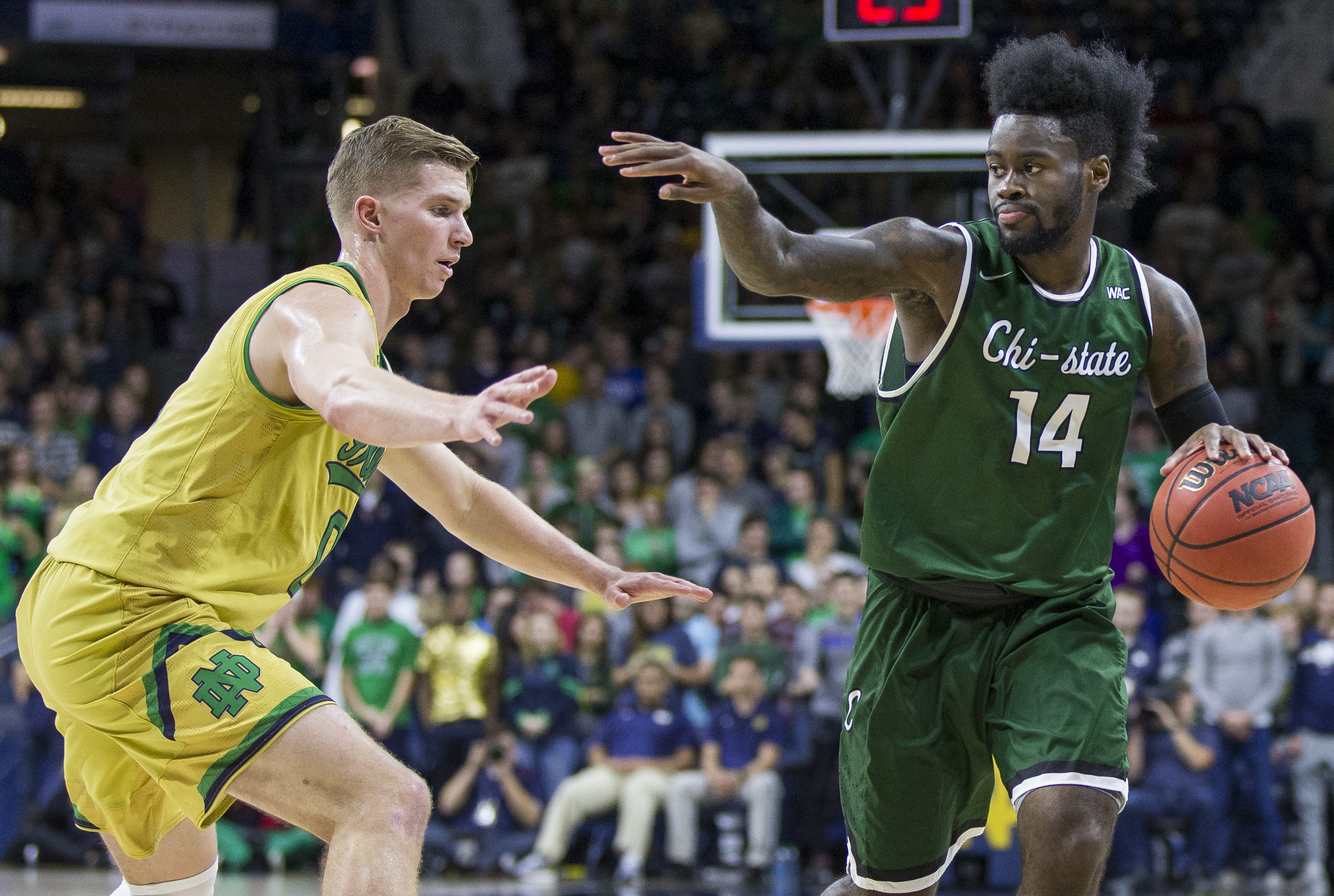 Gibbs scores 23 in No. 13 Notre Dame's 105-66 victory