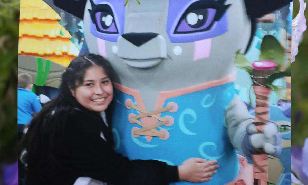 A photo of Kailey Vijil is displayed during a candlelight vigil in West Valley City on Sunday, July 19, 2015. (Photo: KSL)