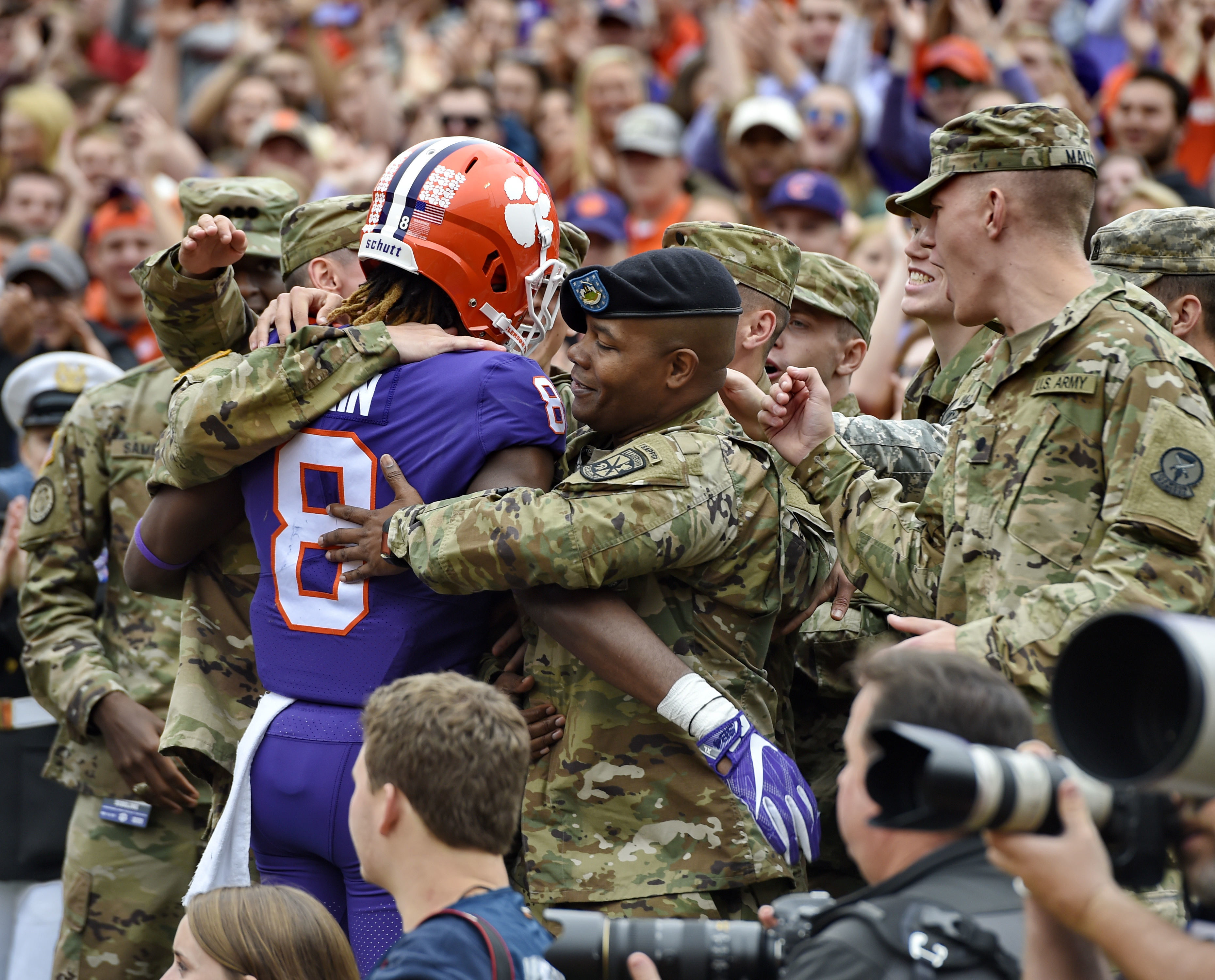 No. 4 Clemson stays in playoff hunt with 61-3 Citadel win
