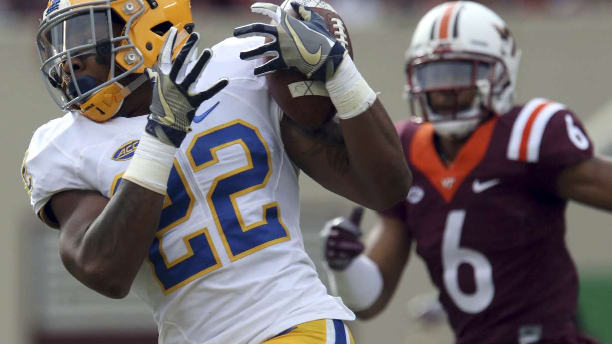Late goal-line stand lifts Virginia Tech past Pitt 20-14