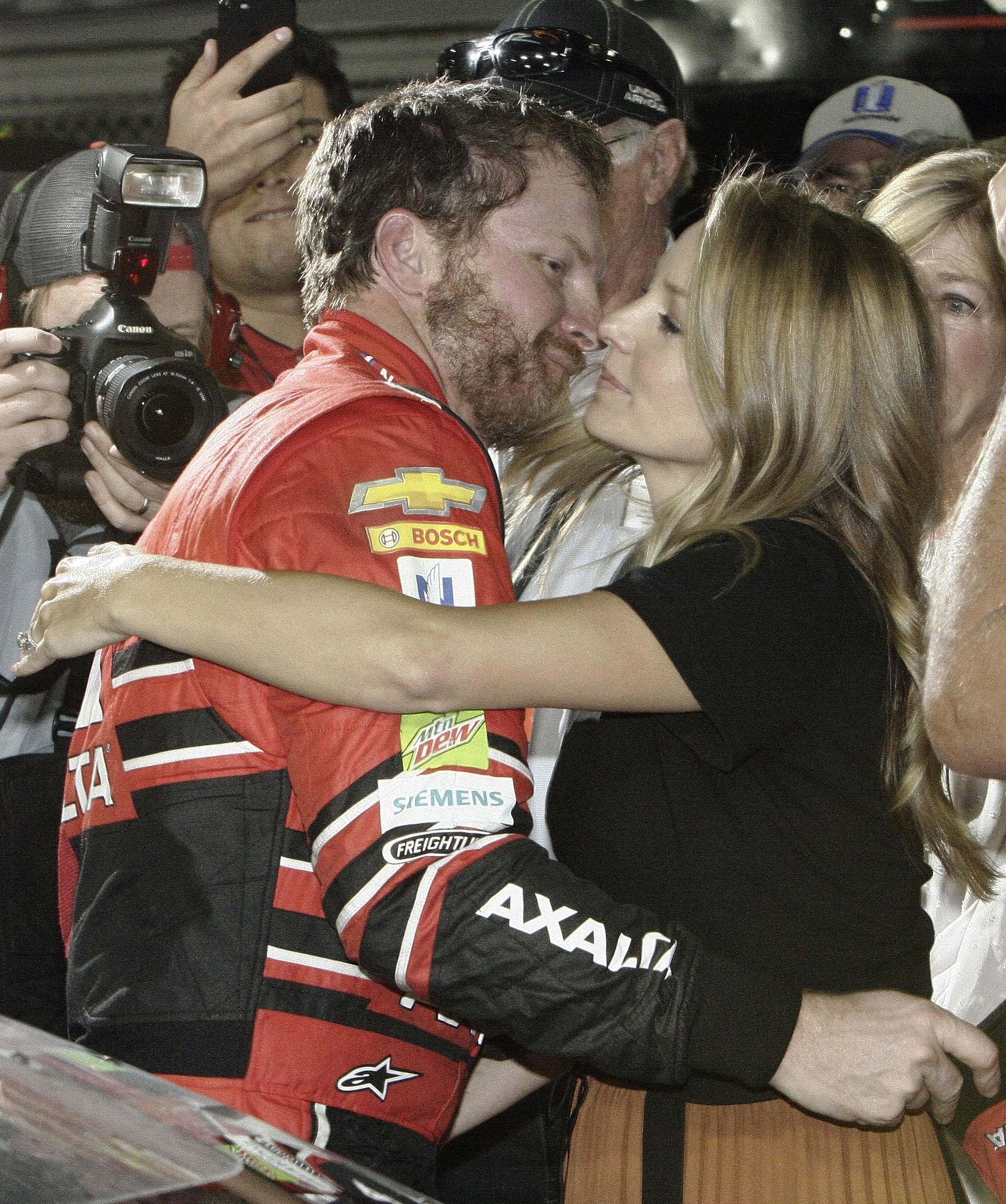 Juniors unite: Close friends Earnhardt, Truex celebrate