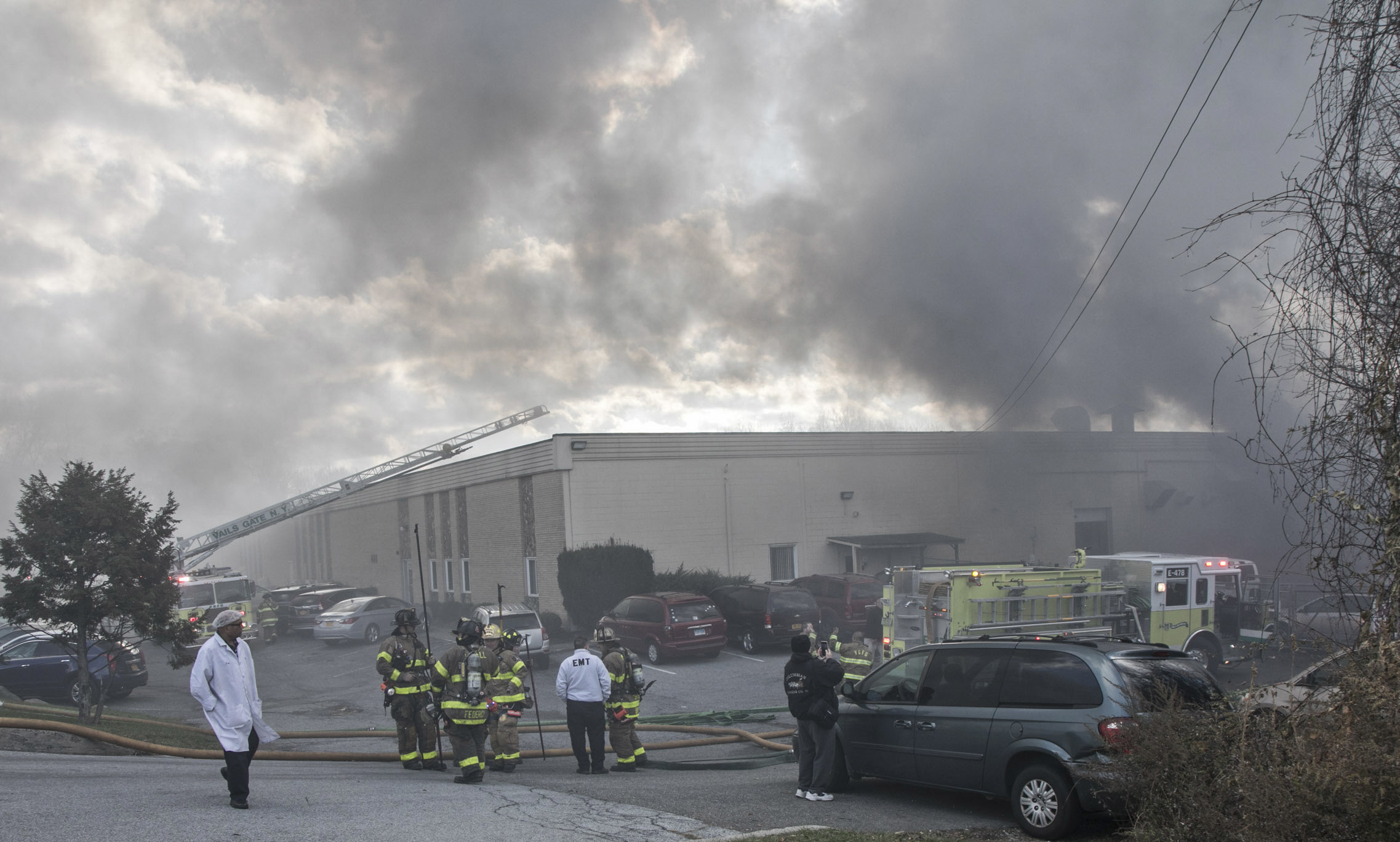 People hurt in cosmetics factory explosions, fire tops 125