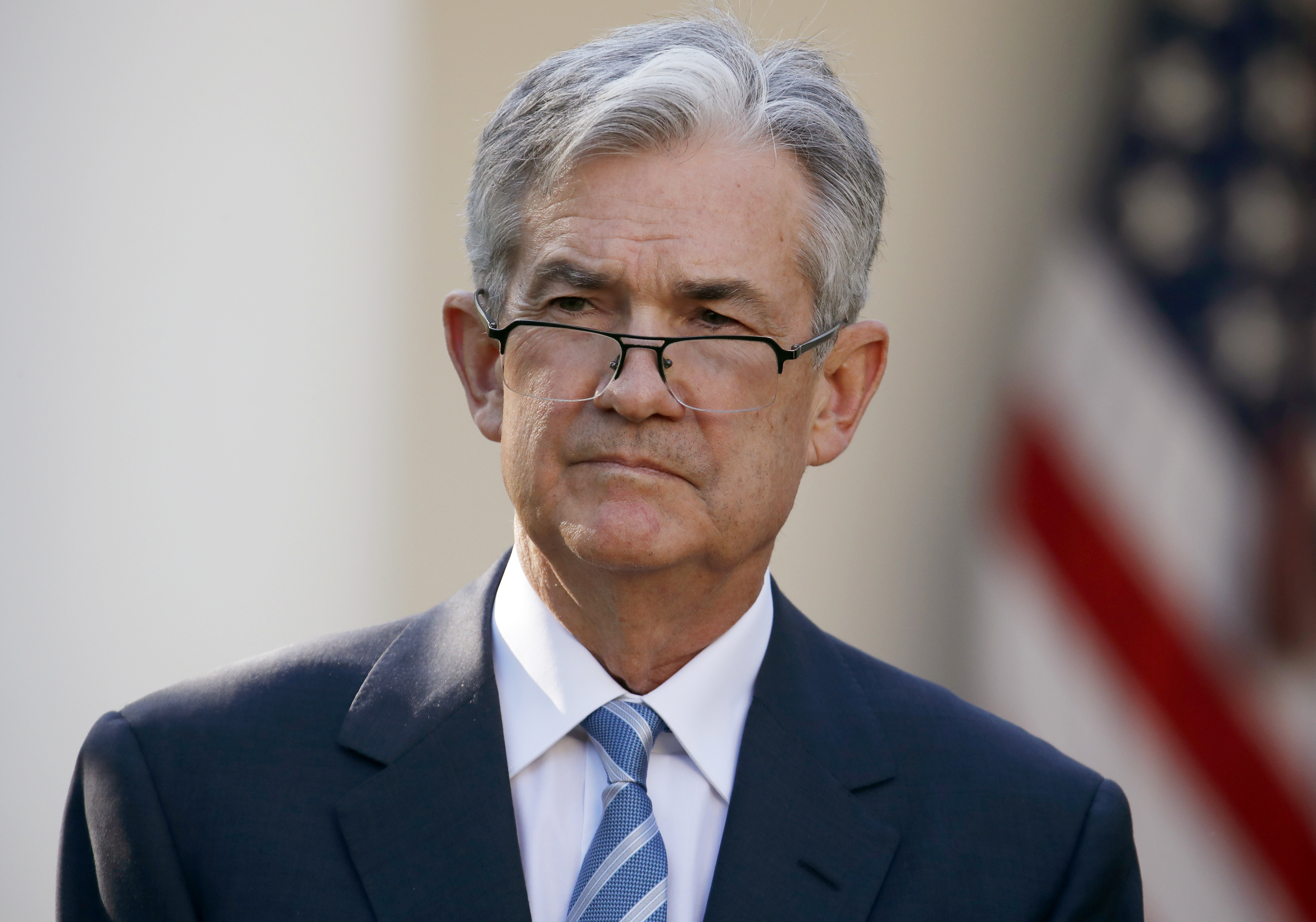 Powell says he favors loosening some bank regulations