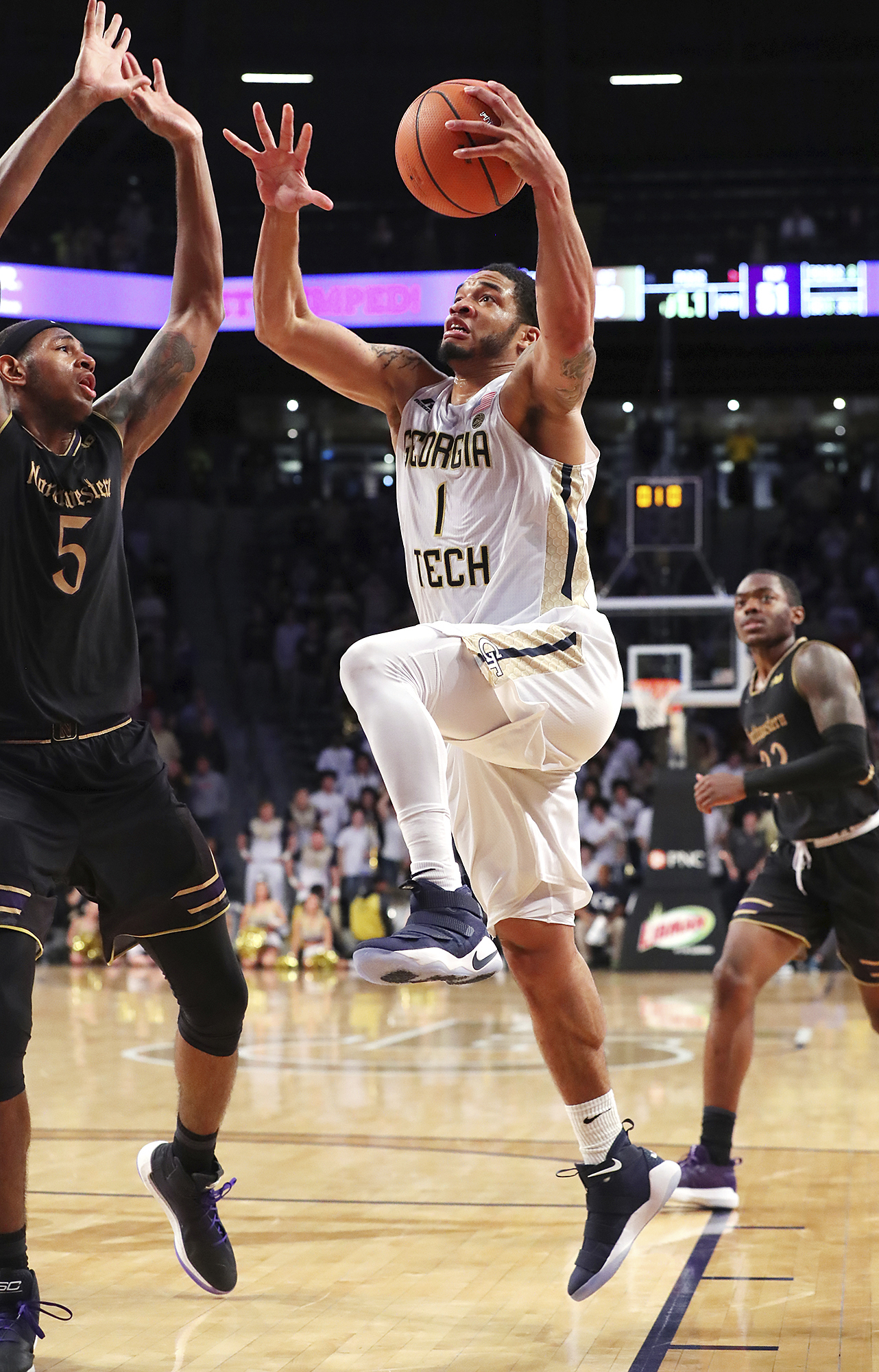 Jackson scores at buzzer to lift Jackets over Northwestern