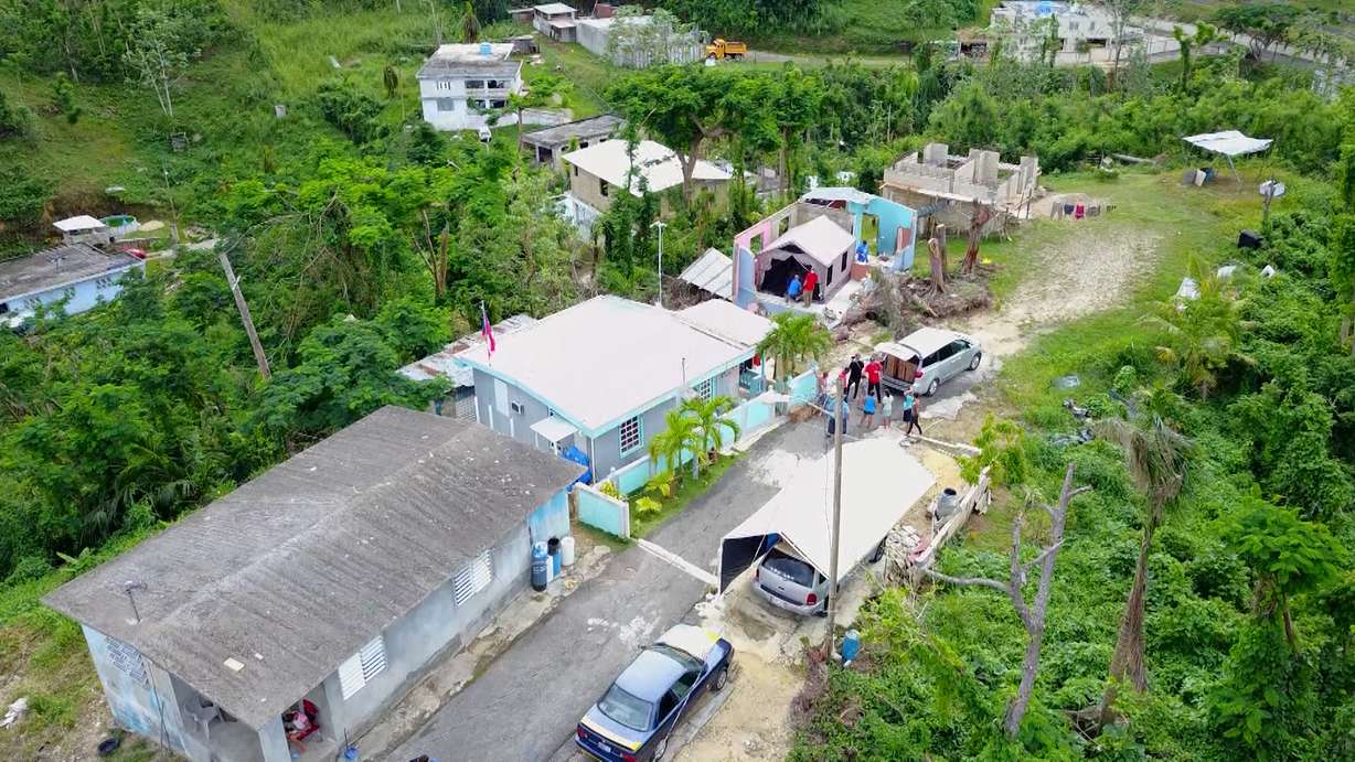 Volunteers from Utah spent five days on the island delivering supplies in the sweltering heat and helping with cleanup efforts. (Photo: KSL TV)