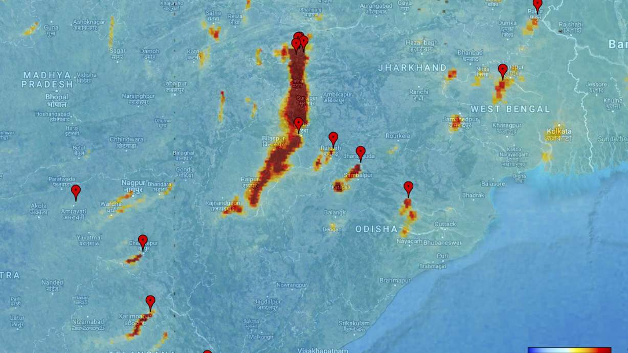 Satellite images show extent of air pollution worldwide
