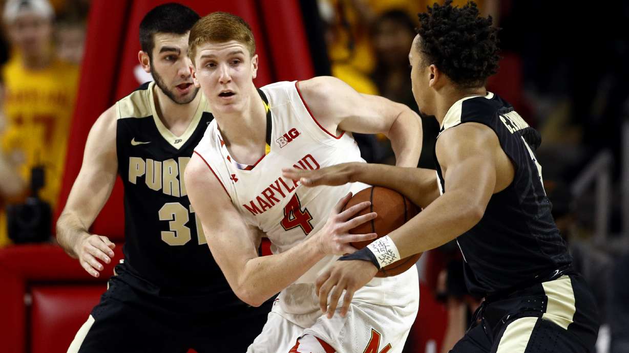 Haas scores 21 as Purdue holds on to beat Maryland 80-75