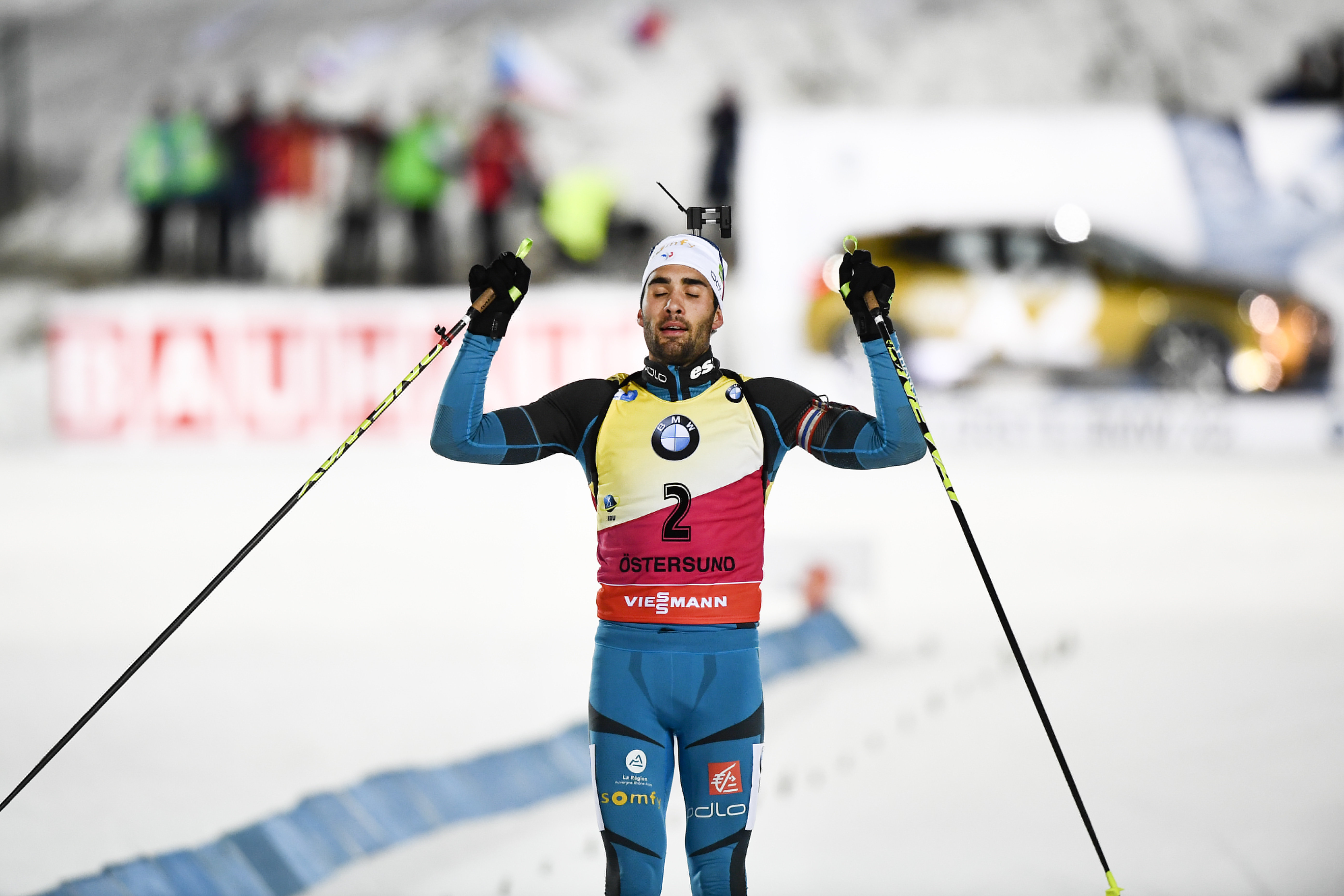 Fourcade takes 1st win of biathlon World Cup season