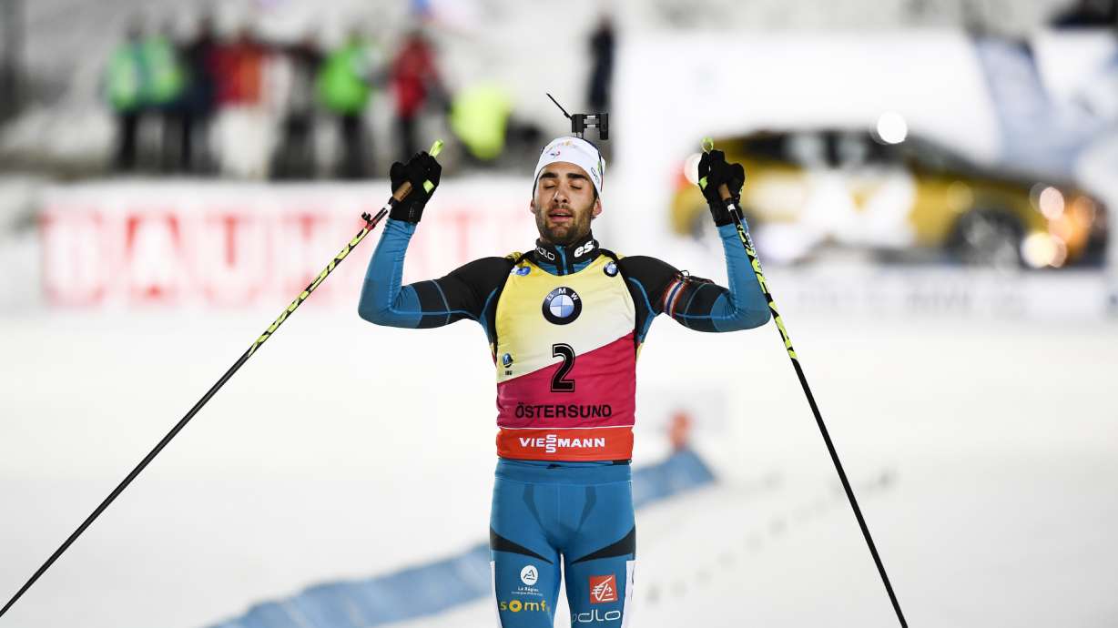 Fourcade takes 1st win of biathlon World Cup season