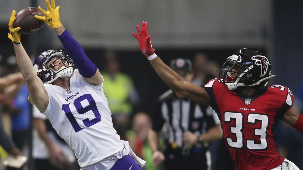 Vikings shut down Falcons 14-9 for 8th straight victory