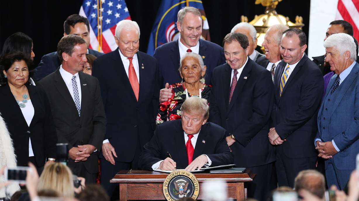 How President Trump's Utah visit unfolded in real time